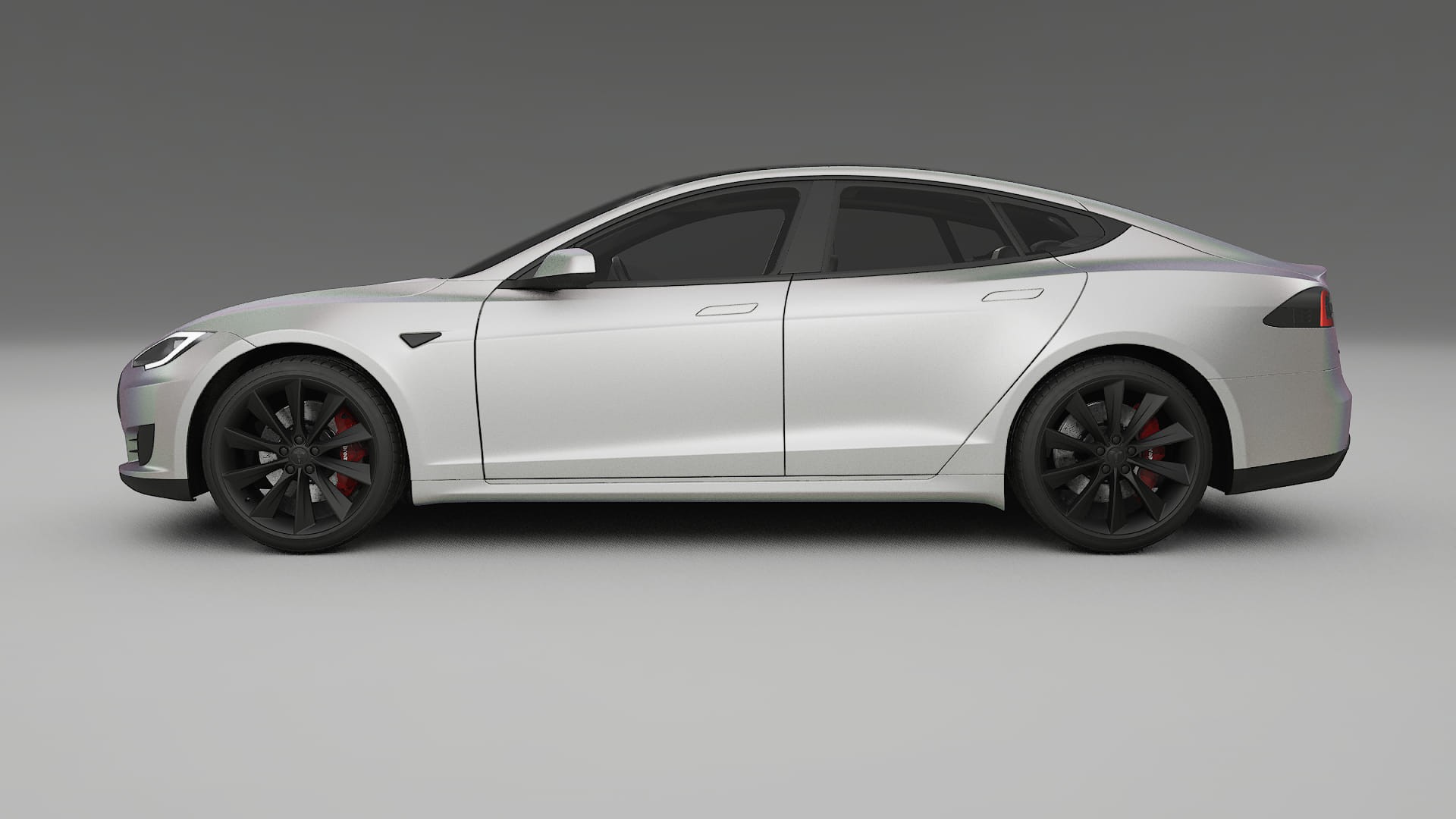 Tesla Model S TPU Lackskyddsfilm | NEBULA Färgskiftande PPF – Komplett Förskuret Kit