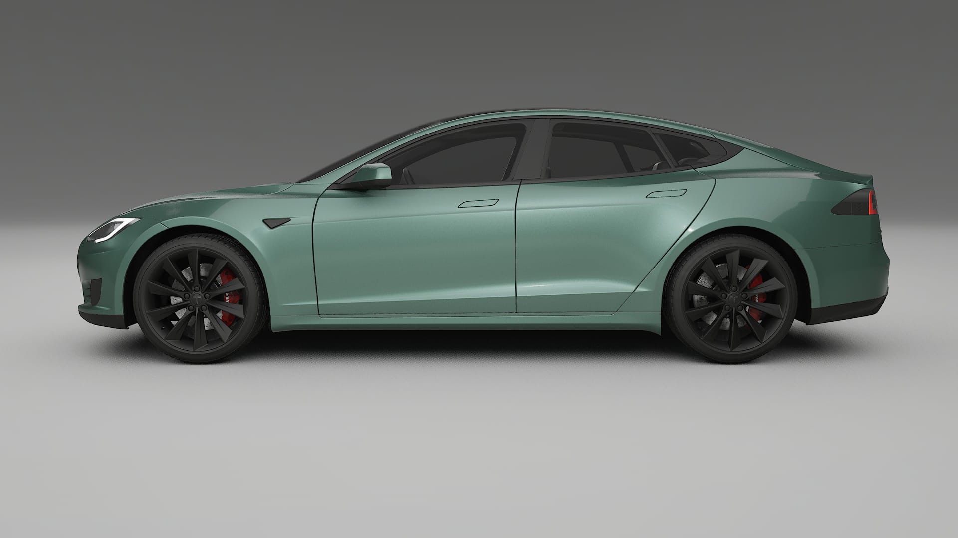 Tesla Model S TPU Lackskyddsfilm | EVERGREEN Färgskiftande PPF – Komplett Förskuret Kit
