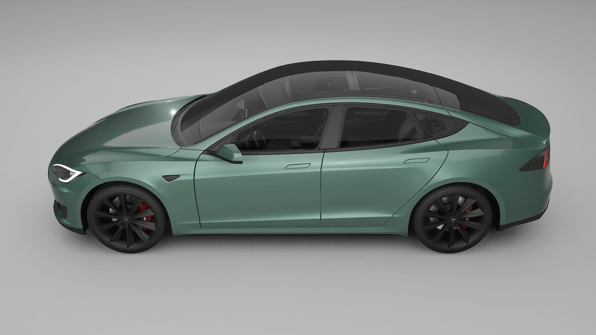 Tesla Model S TPU Lackskyddsfilm | EVERGREEN Färgskiftande PPF – Komplett Förskuret Kit