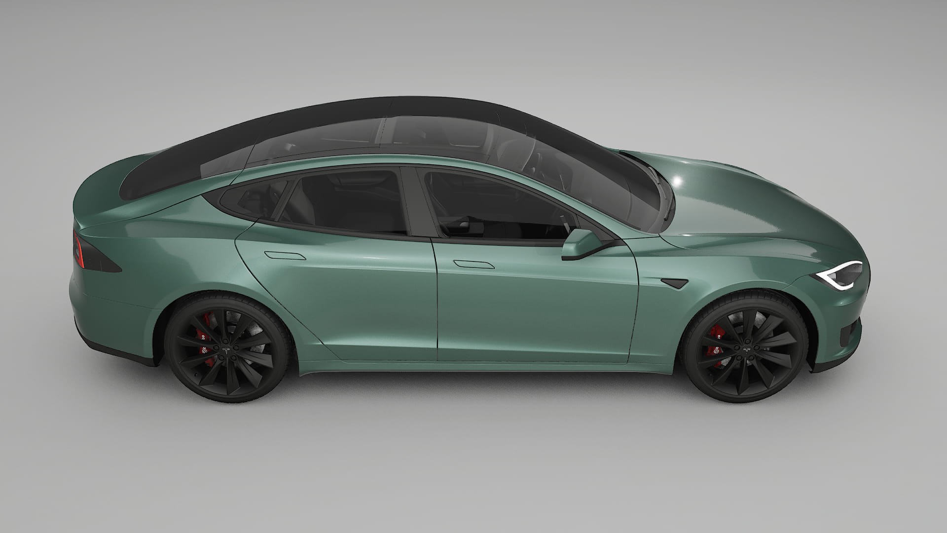 Tesla Model S TPU Lackskyddsfilm | EVERGREEN Färgskiftande PPF – Komplett Förskuret Kit