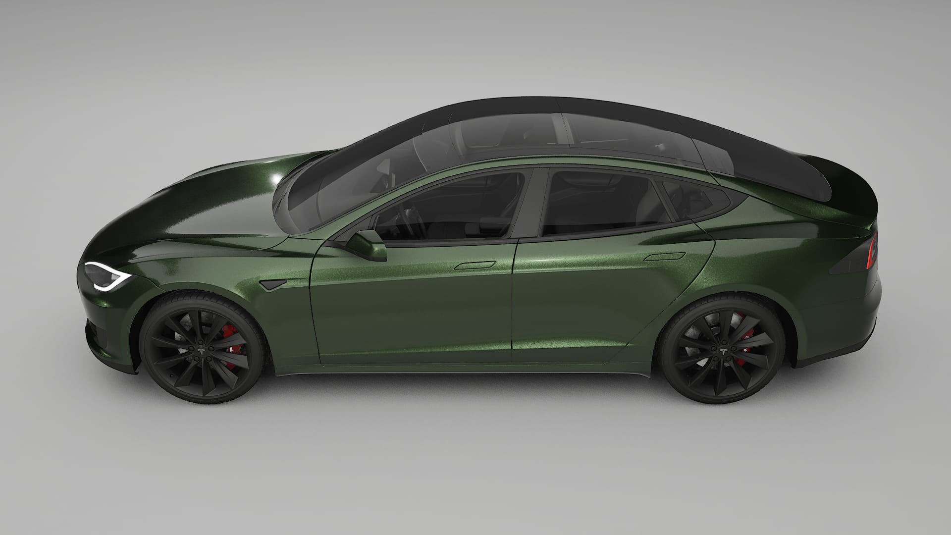 Tesla Model S TPU Lackskyddsfilm | LAGOON Färgskiftande PPF – Komplett Förskuret Kit