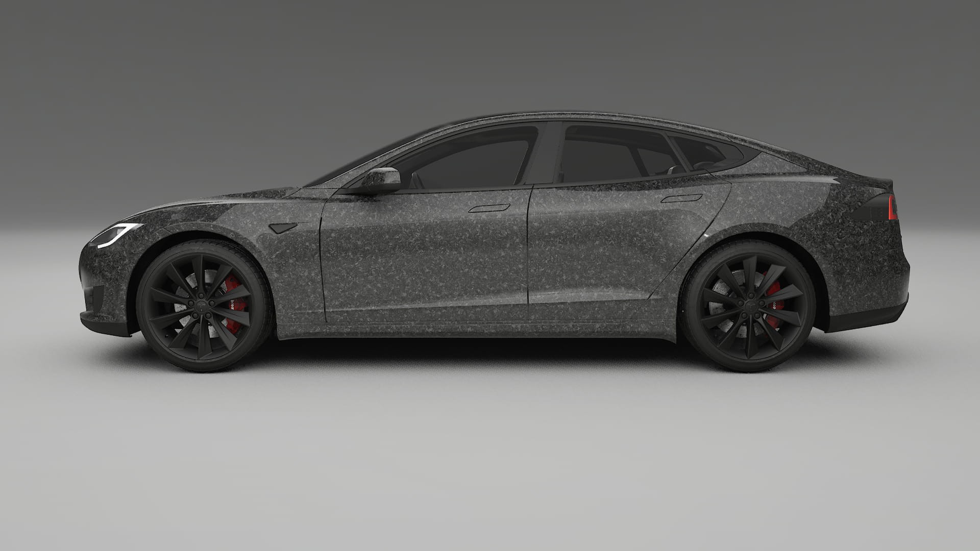 Tesla Model S TPU Lackskyddsfilm | FORGED S Färgskiftande PPF – Komplett Förskuret Kit