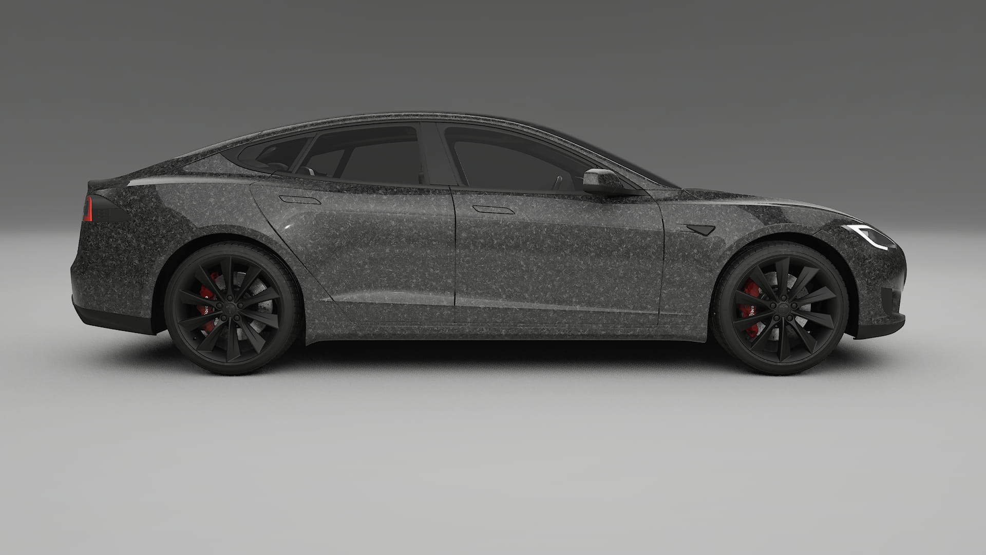 Tesla Model S TPU Lackskyddsfilm | FORGED S Färgskiftande PPF – Komplett Förskuret Kit