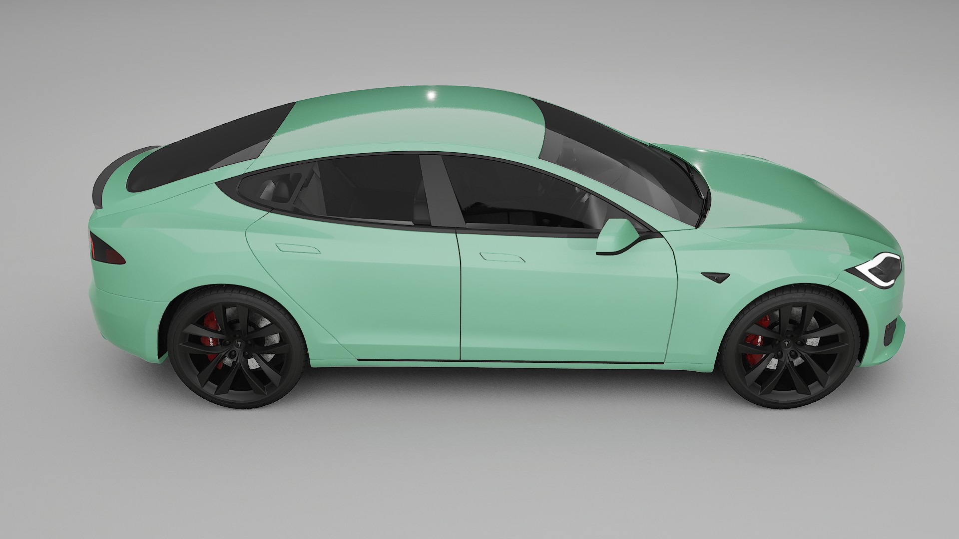 Tesla Model S Refresh TPU Lackskyddsfilm | DUSTY Färgskiftande PPF – Komplett Förskuret Kit