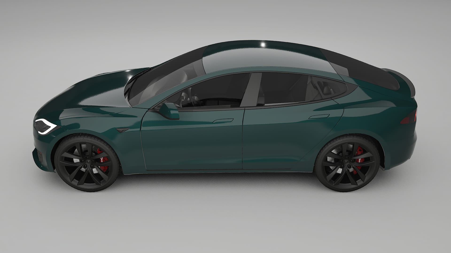 Tesla Model S Refresh TPU Lackskyddsfilm | INFERNO Färgskiftande PPF – Komplett Förskuret Kit