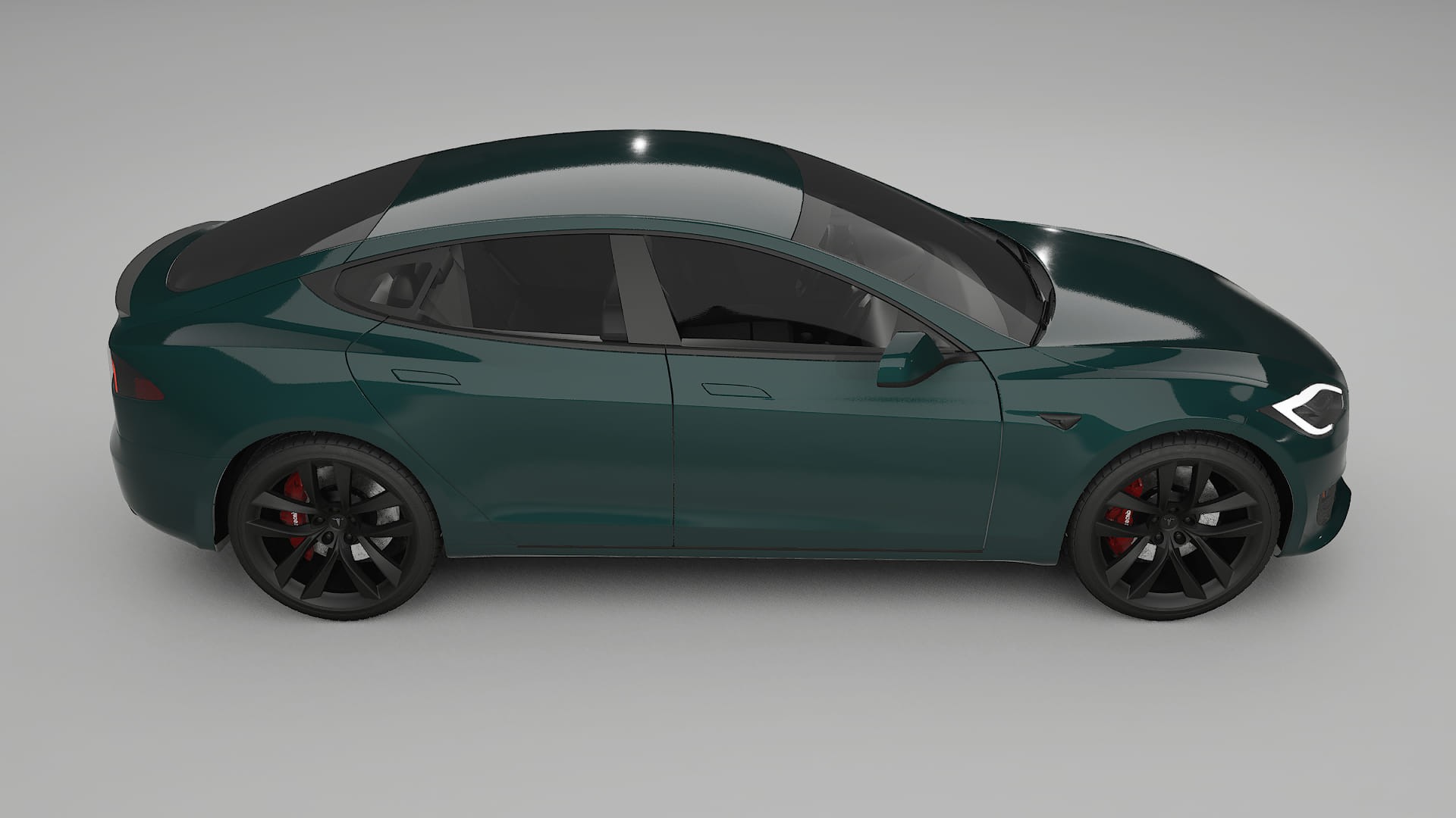 Tesla Model S Refresh TPU Lackskyddsfilm | INFERNO Färgskiftande PPF – Komplett Förskuret Kit