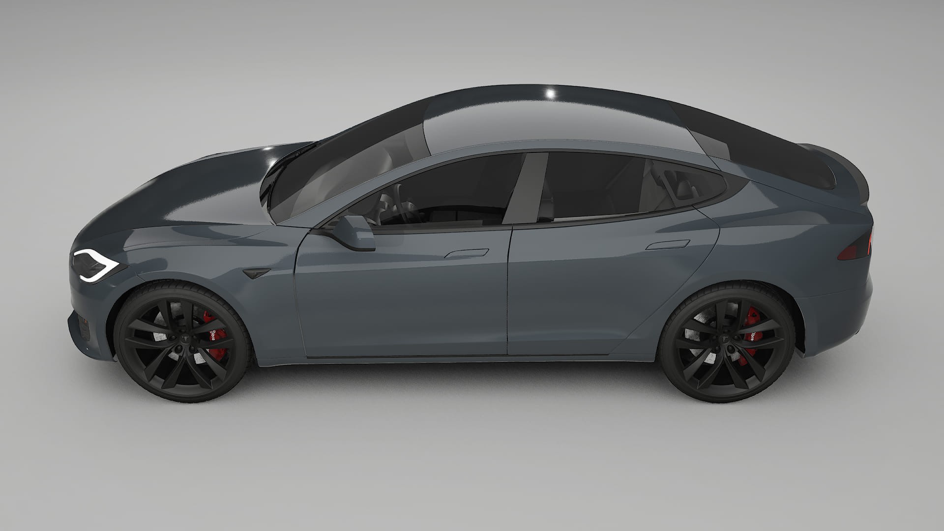 Tesla Model S Refresh TPU Lackskyddsfilm | GRANITE Färgskiftande PPF – Komplett Förskuret Kit