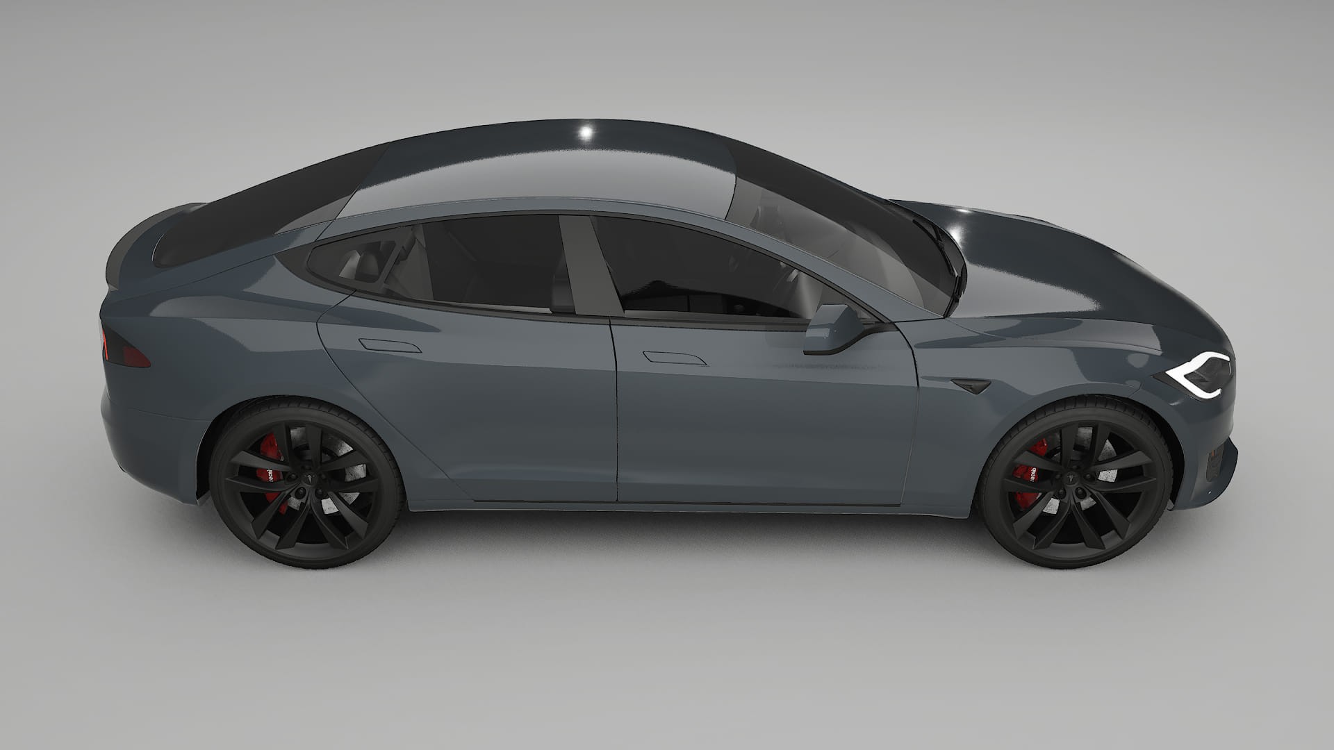 Tesla Model S Refresh TPU Lackskyddsfilm | GRANITE Färgskiftande PPF – Komplett Förskuret Kit