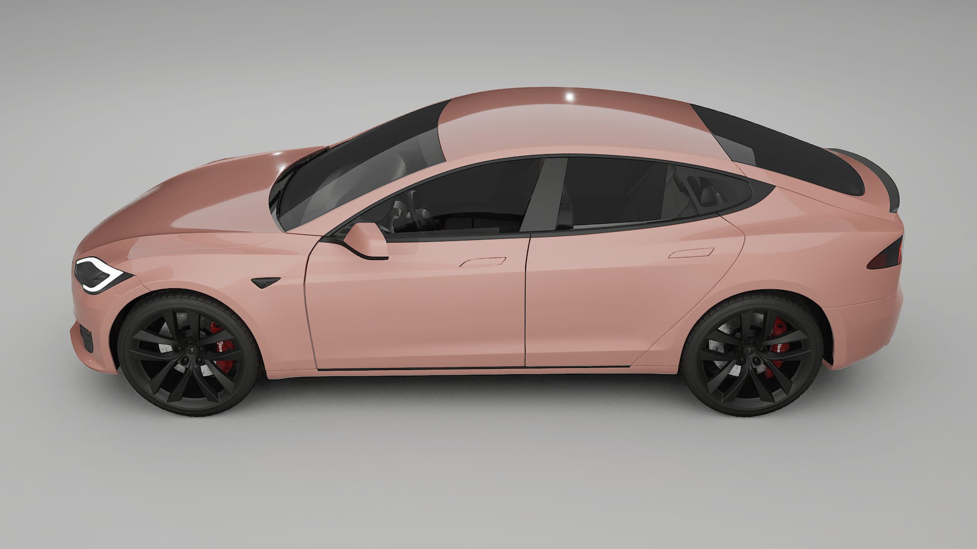 Tesla Model S Refresh TPU Lackskyddsfilm | BLUSH Färgskiftande PPF – Komplett Förskuret Kit
