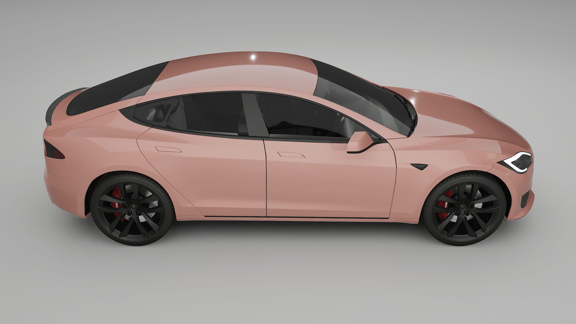 Tesla Model S Refresh TPU Lackskyddsfilm | BLUSH Färgskiftande PPF – Komplett Förskuret Kit