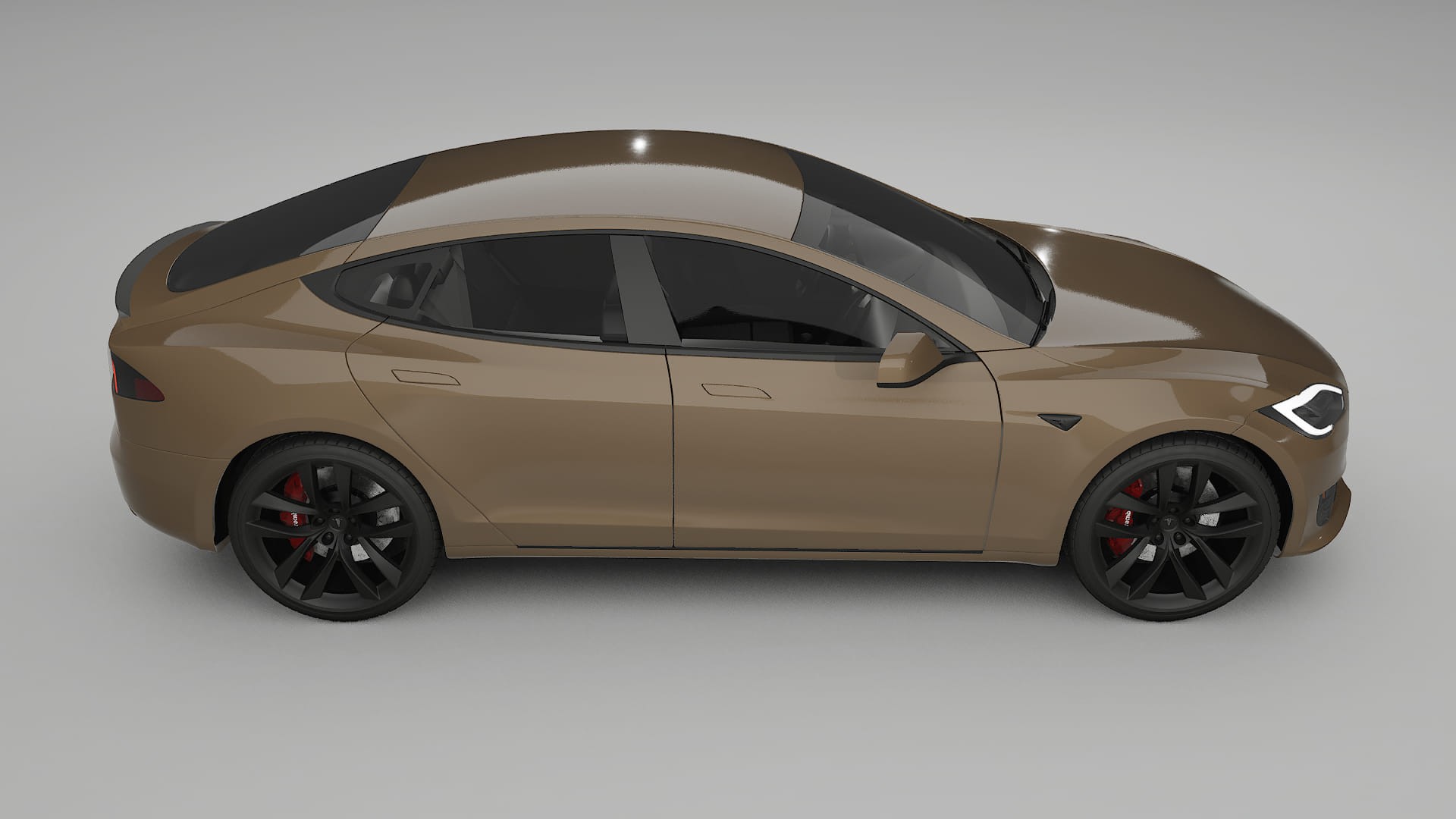 Tesla Model S Refresh TPU Lackskyddsfilm | SAHARA Färgskiftande PPF – Komplett Förskuret Kit