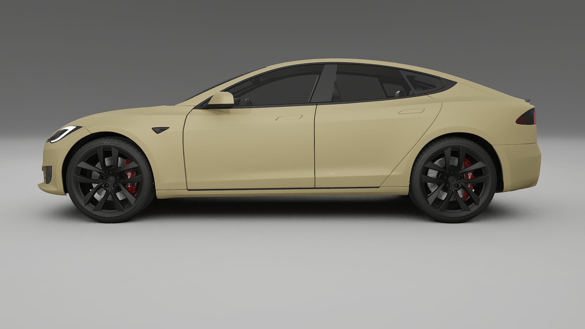 Tesla Model S Refresh TPU Lackskyddsfilm | SAND Färgskiftande PPF – Komplett Förskuret Kit