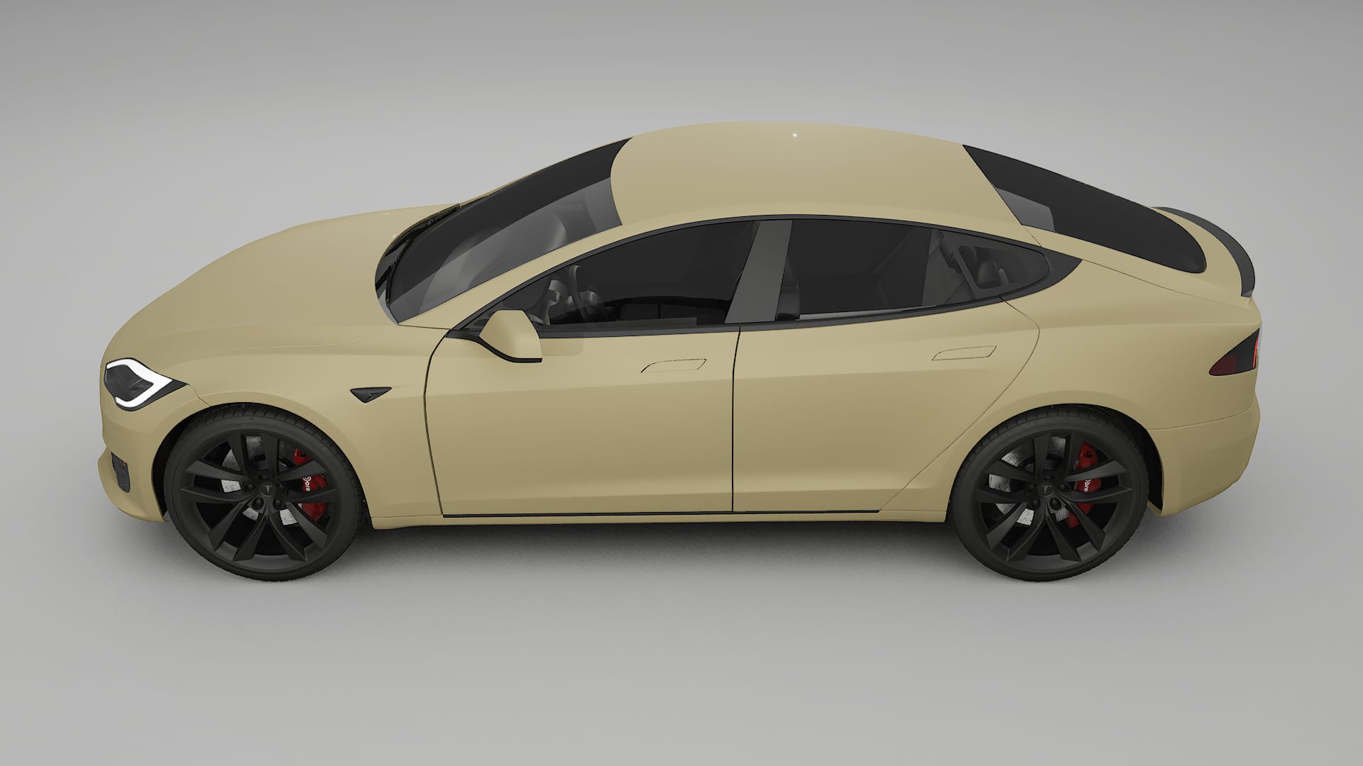 Tesla Model S Refresh TPU Lackskyddsfilm | SAND Färgskiftande PPF – Komplett Förskuret Kit