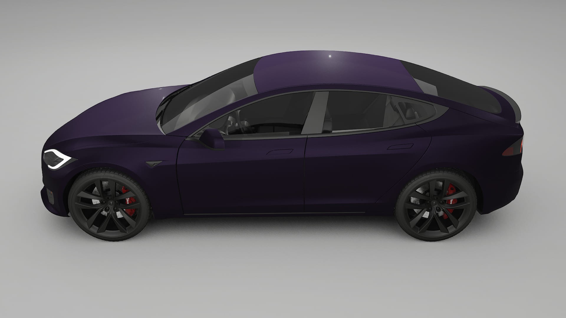 Tesla Model S Refresh TPU Lackskyddsfilm | VIOLET Färgskiftande PPF – Komplett Förskuret Kit