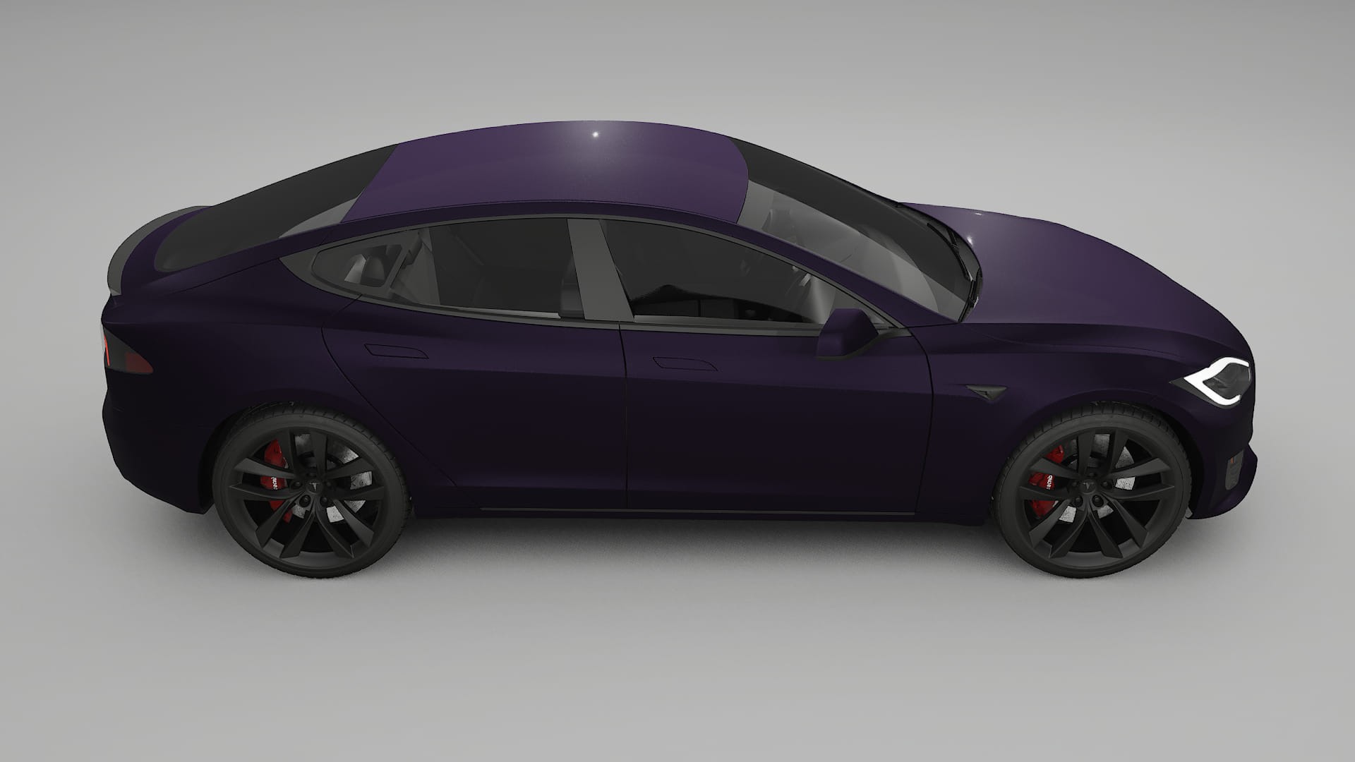 Tesla Model S Refresh TPU Lackskyddsfilm | VIOLET Färgskiftande PPF – Komplett Förskuret Kit
