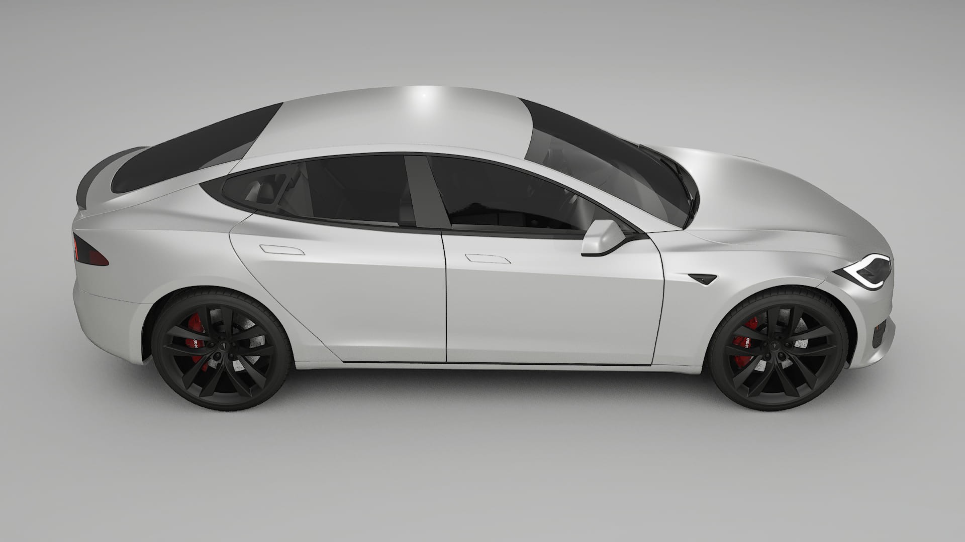 Tesla Model S Refresh TPU Lackskyddsfilm | OPAL Färgskiftande PPF – Komplett Förskuret Kit