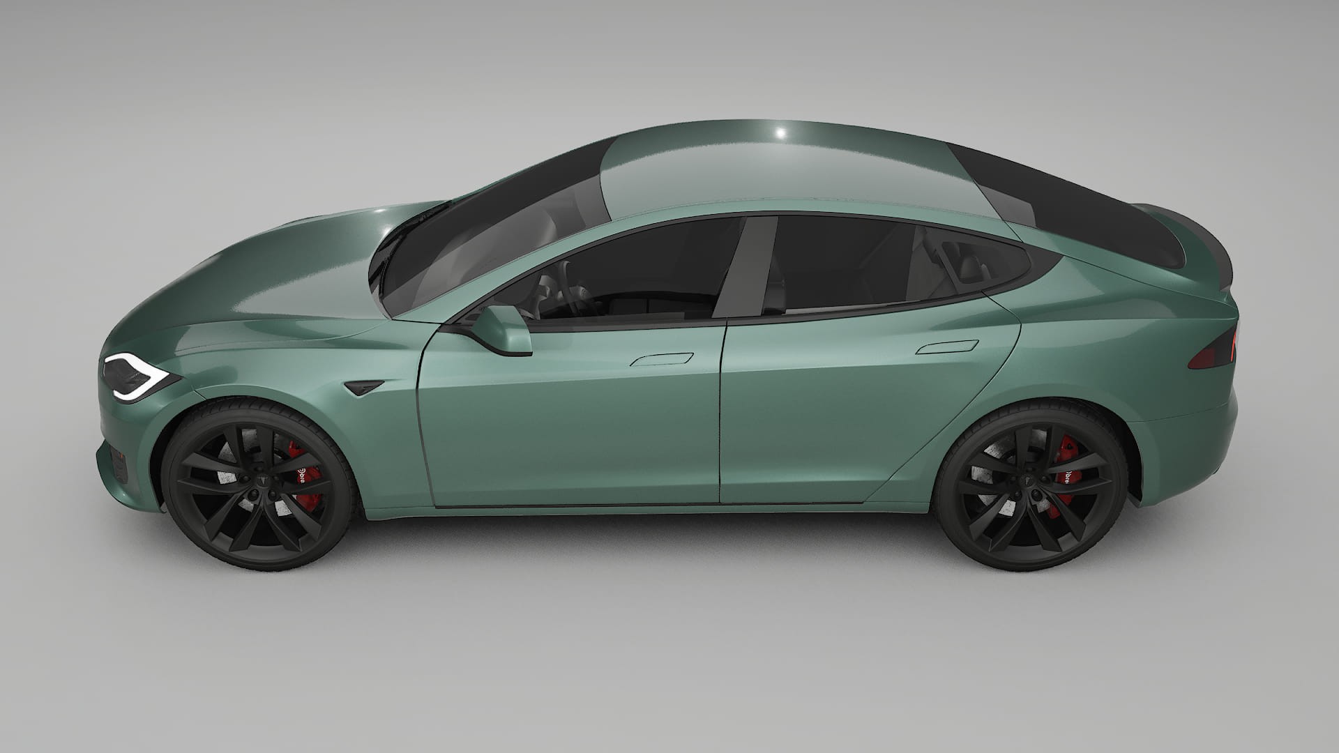 Tesla Model S Refresh TPU Lackskyddsfilm | EVERGREEN Färgskiftande PPF – Komplett Förskuret Kit