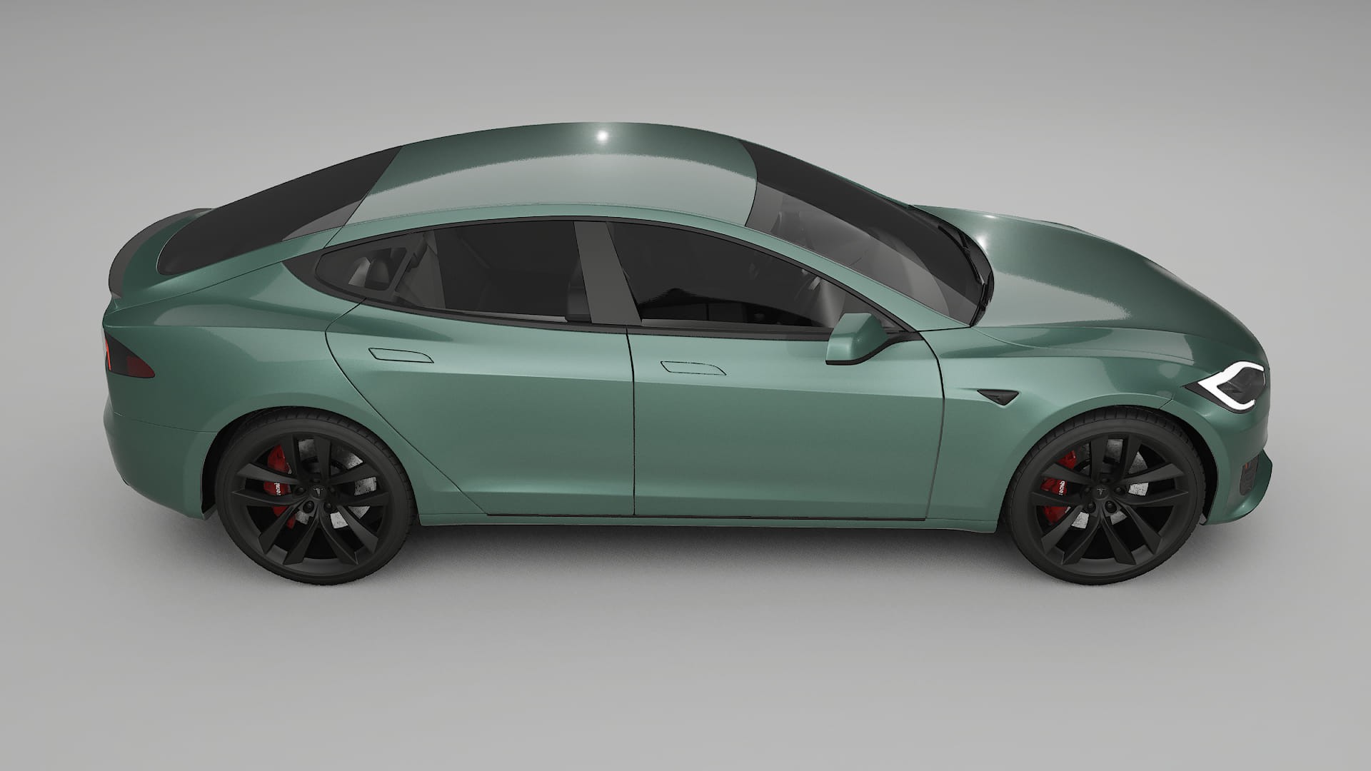 Tesla Model S Refresh TPU Lackskyddsfilm | EVERGREEN Färgskiftande PPF – Komplett Förskuret Kit