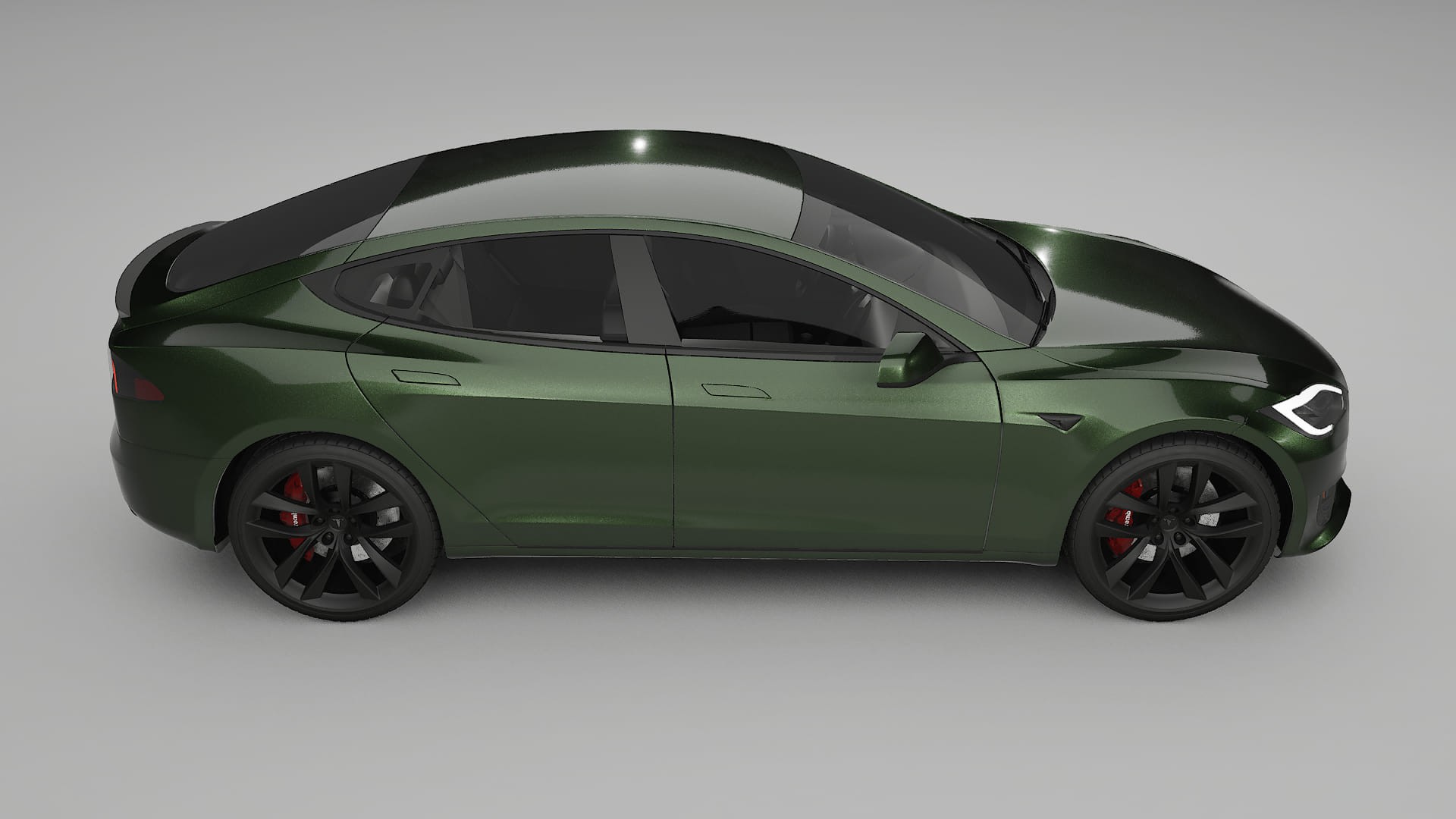 Tesla Model S Refresh TPU Lackskyddsfilm | LAGOON Färgskiftande PPF – Komplett Förskuret Kit