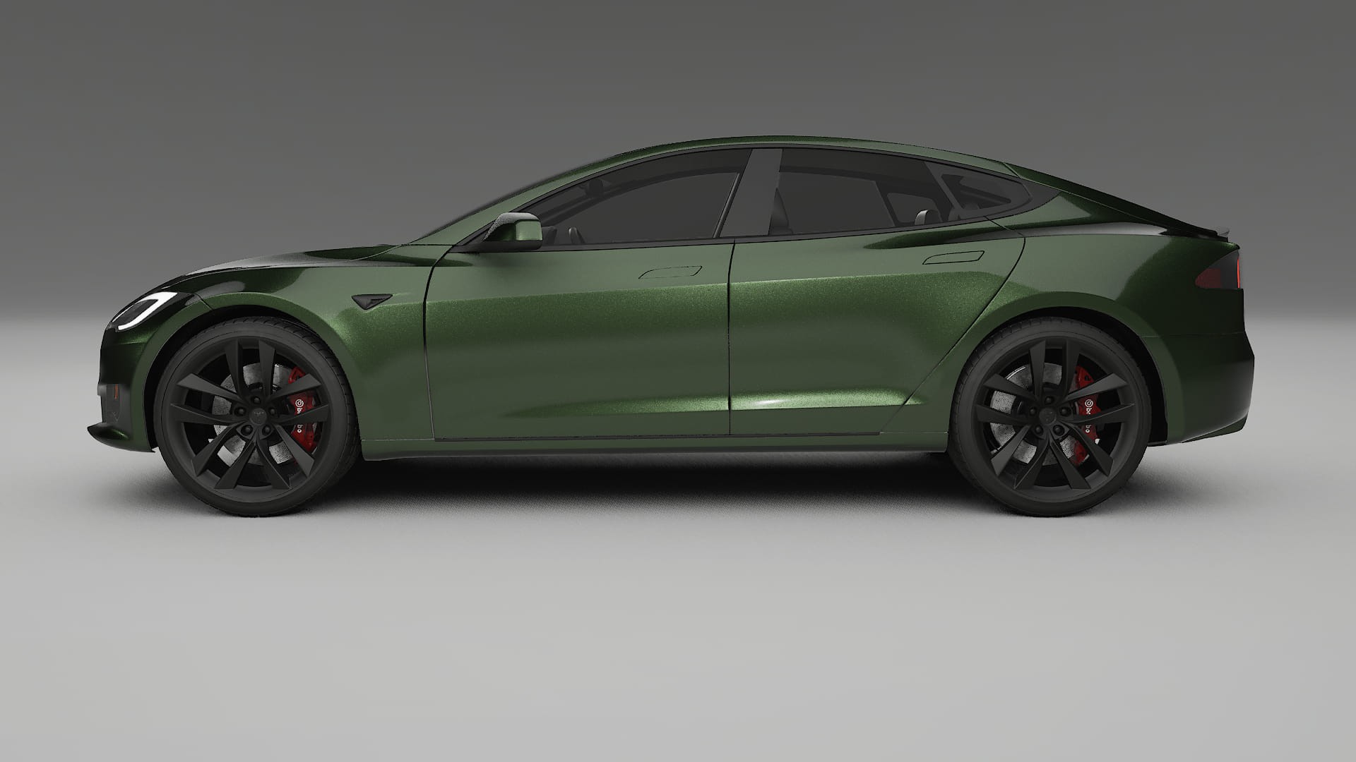 Tesla Model S Refresh TPU Lackskyddsfilm | LAGOON Färgskiftande PPF – Komplett Förskuret Kit