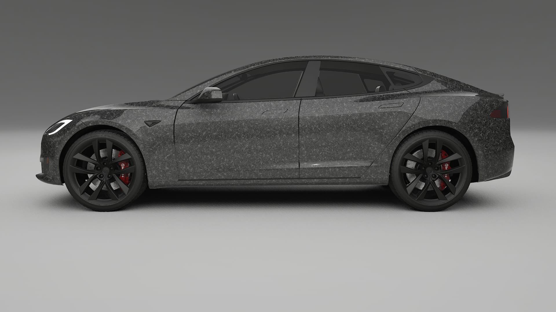 Tesla Model S Refresh TPU Lackskyddsfilm | FORGED S Färgskiftande PPF – Komplett Förskuret Kit