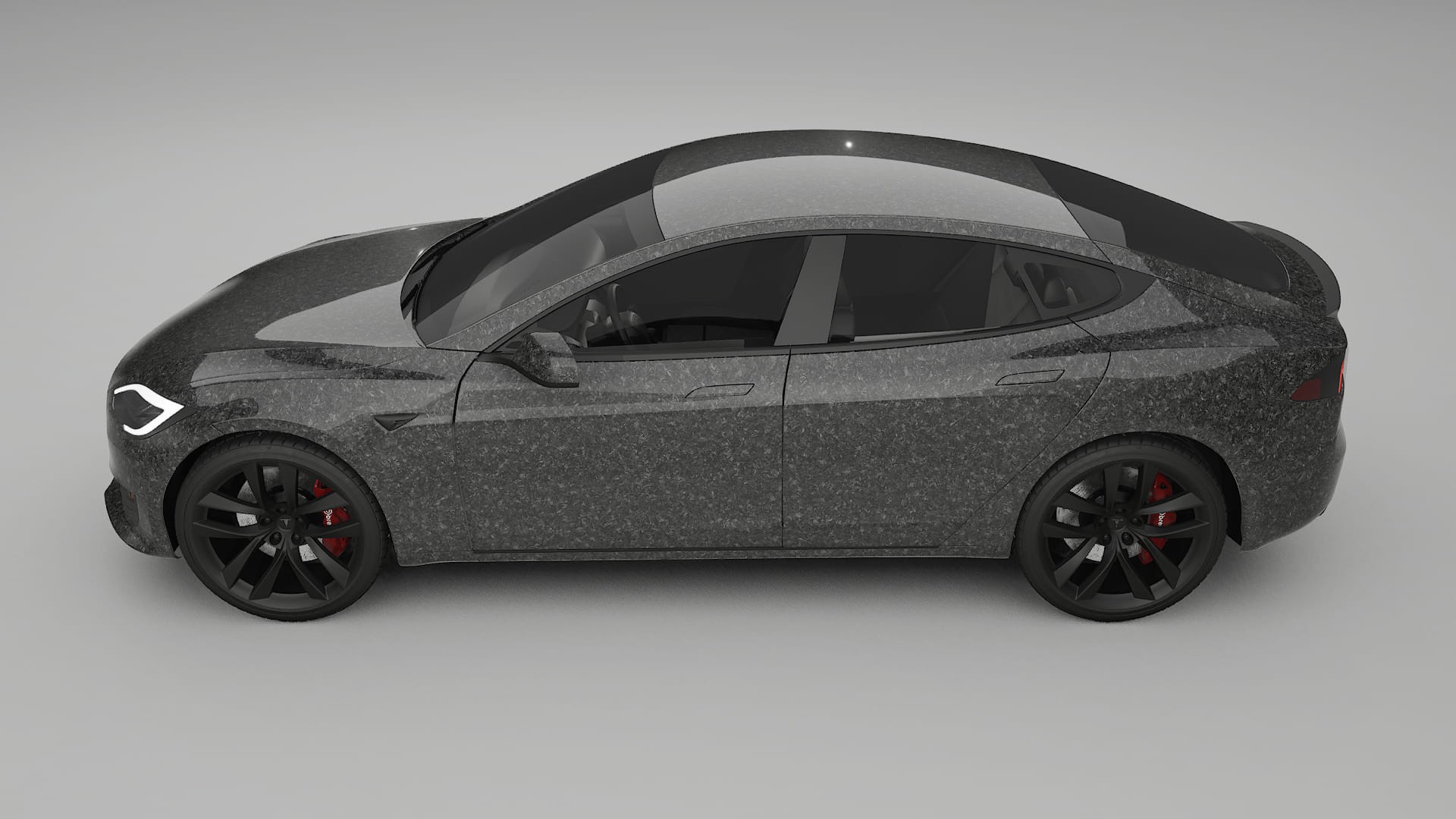 Tesla Model S Refresh TPU Lackskyddsfilm | FORGED S Färgskiftande PPF – Komplett Förskuret Kit