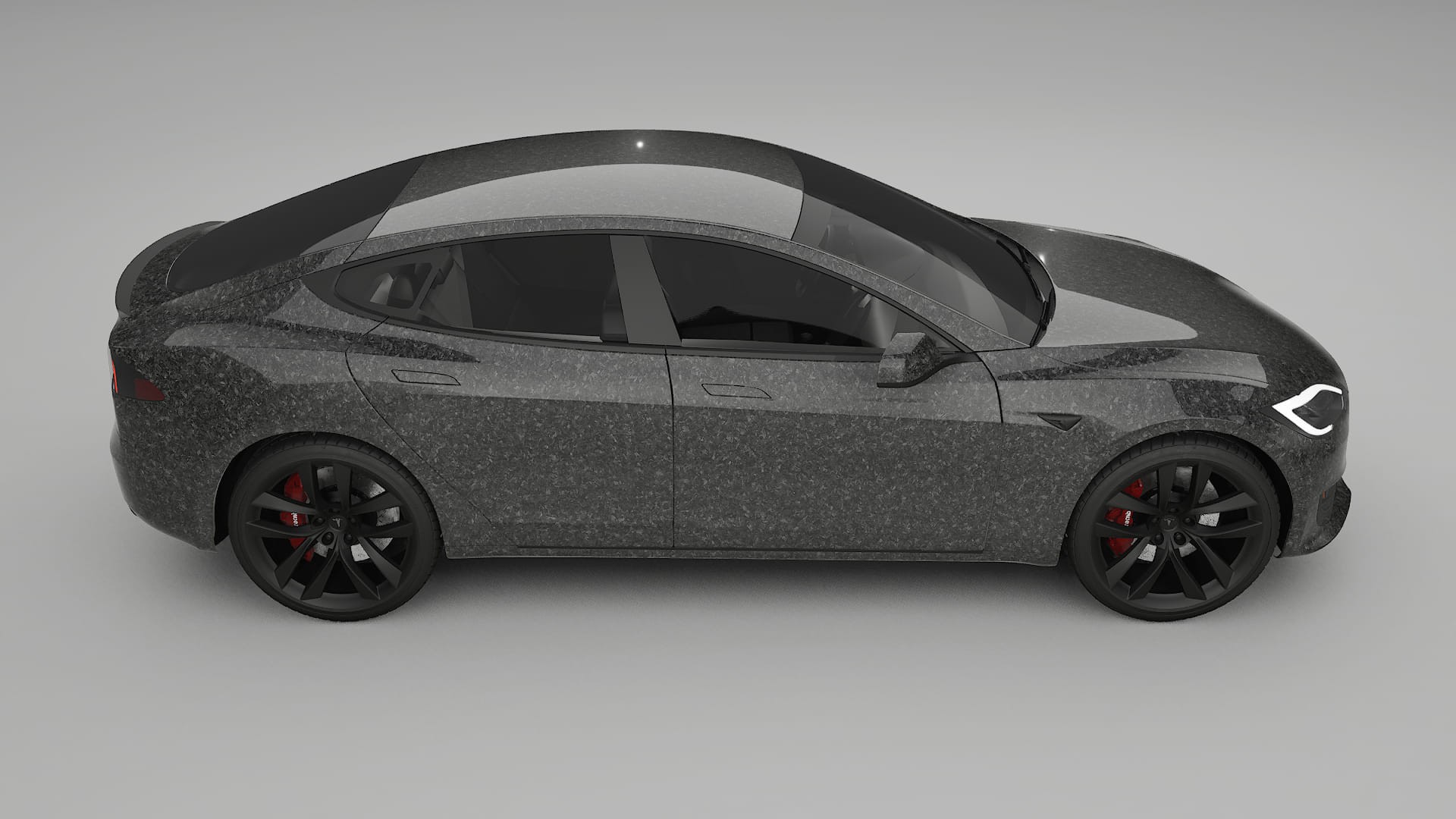Tesla Model S Refresh TPU Lackskyddsfilm | FORGED S Färgskiftande PPF – Komplett Förskuret Kit