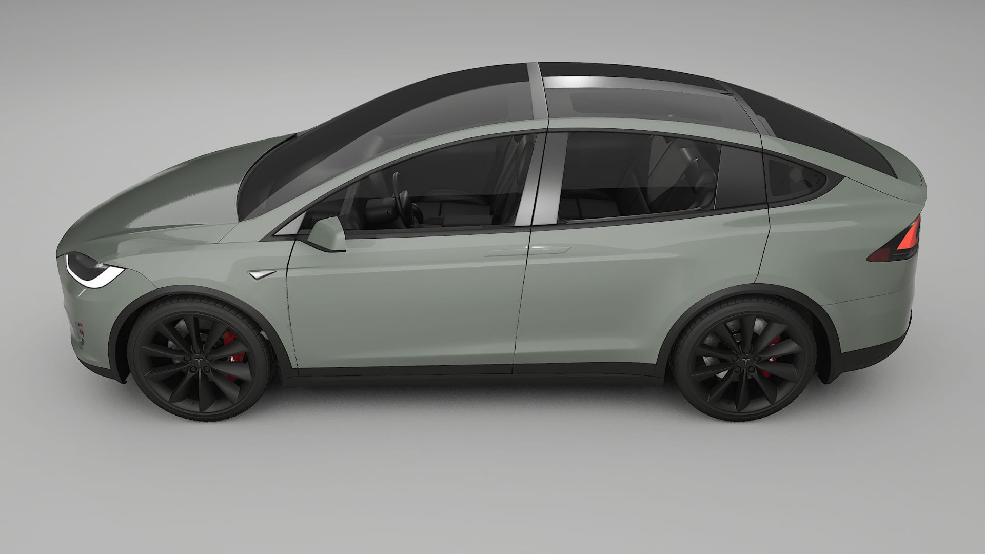 Tesla Model X TPU Lackskyddsfilm | SLATE Färgskiftande PPF – Komplett Förskuret Kit