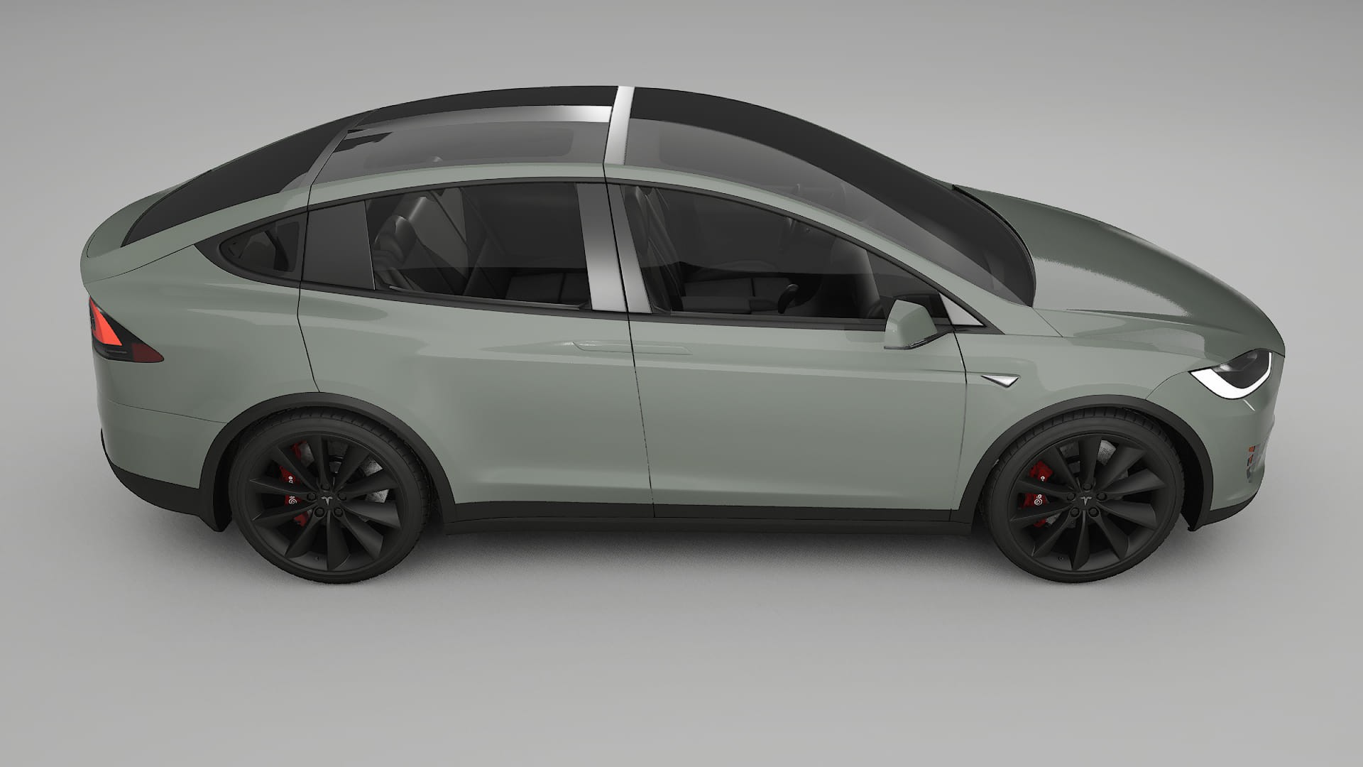 Tesla Model X TPU Lackskyddsfilm | SLATE Färgskiftande PPF – Komplett Förskuret Kit