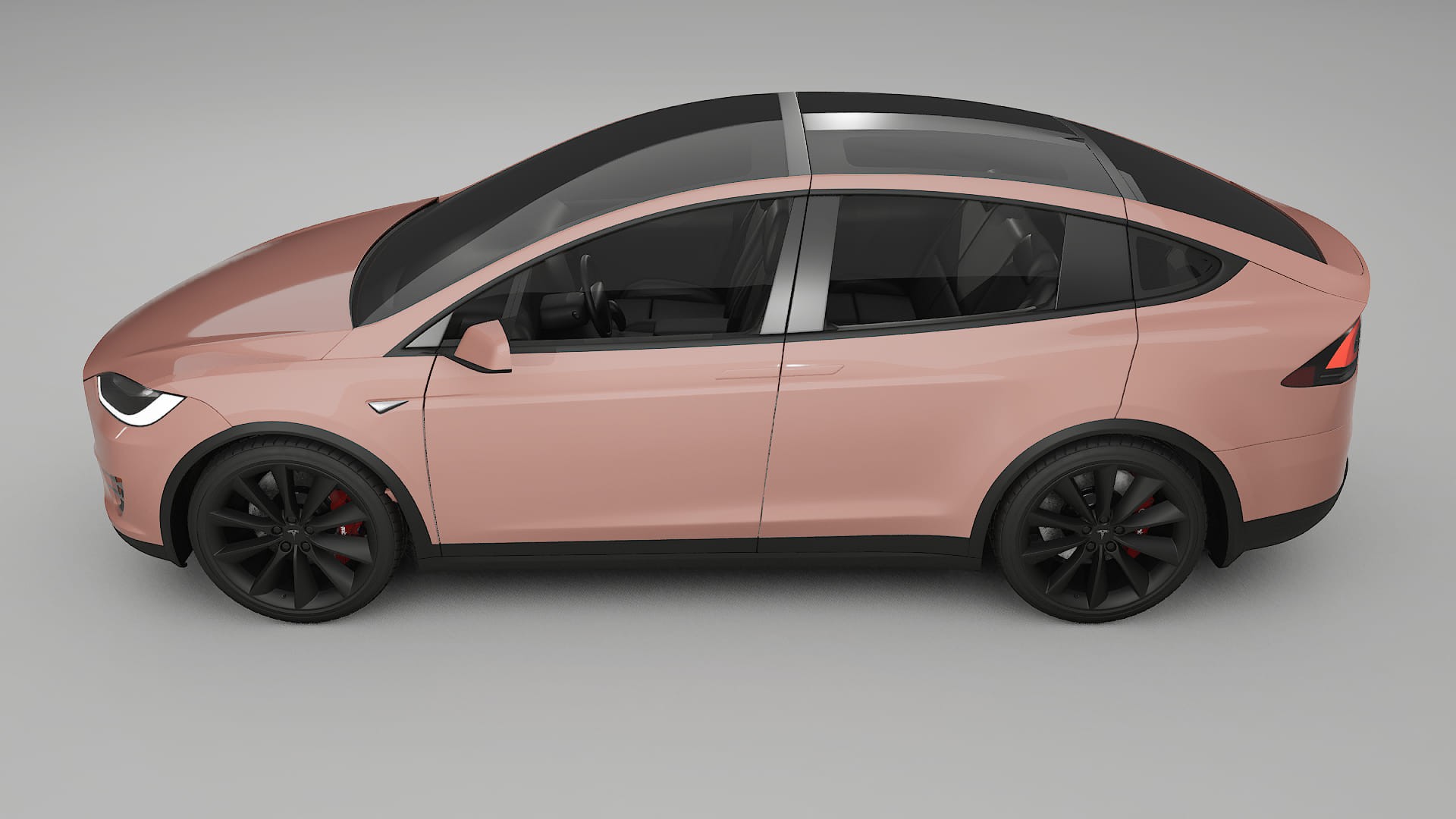 Tesla Model X TPU Lackskyddsfilm | BLUSH Färgskiftande PPF – Komplett Förskuret Kit
