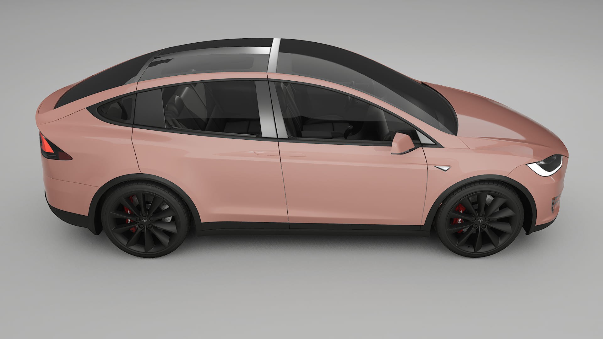 Tesla Model X TPU Lackskyddsfilm | BLUSH Färgskiftande PPF – Komplett Förskuret Kit