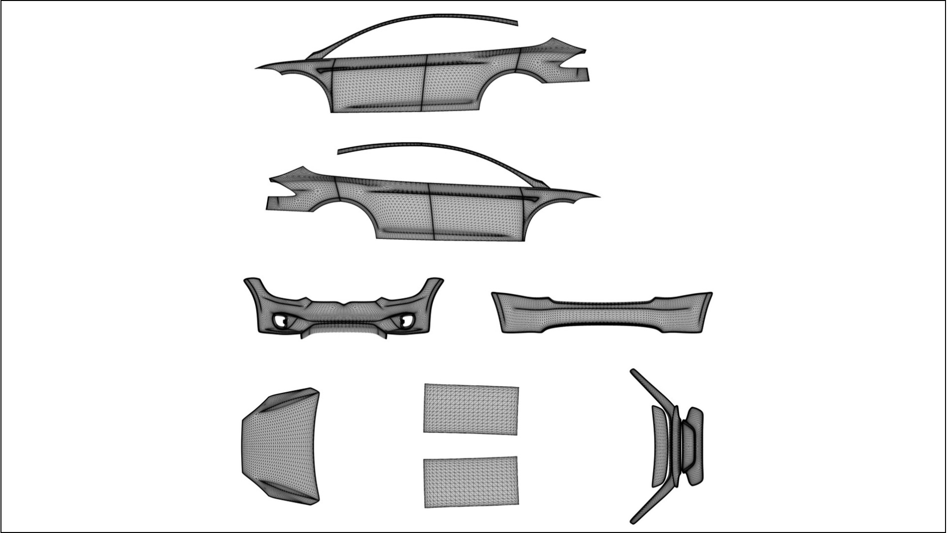 Tesla Model X TPU Lackskyddsfilm | SAHARA Färgskiftande PPF – Komplett Förskuret Kit