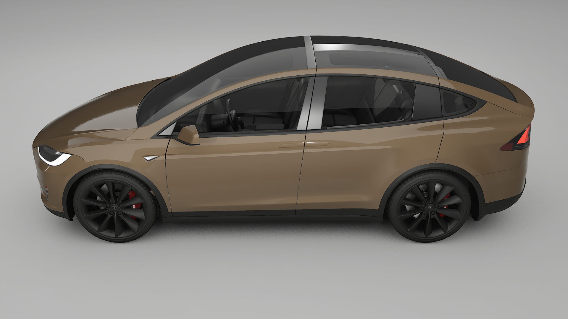 Tesla Model X TPU Lackskyddsfilm | SAHARA Färgskiftande PPF – Komplett Förskuret Kit