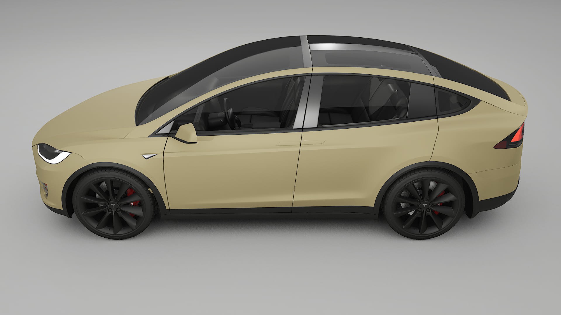 Tesla Model X TPU Lackskyddsfilm | SAND Färgskiftande PPF – Komplett Förskuret Kit