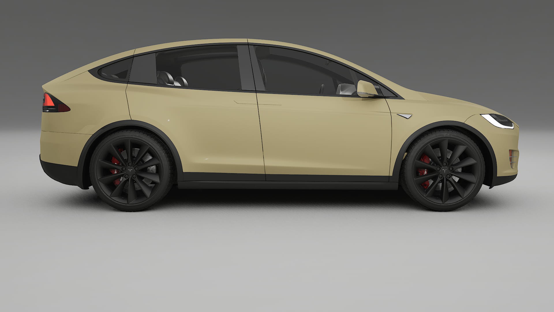 Tesla Model X TPU Lackskyddsfilm | SAND Färgskiftande PPF – Komplett Förskuret Kit