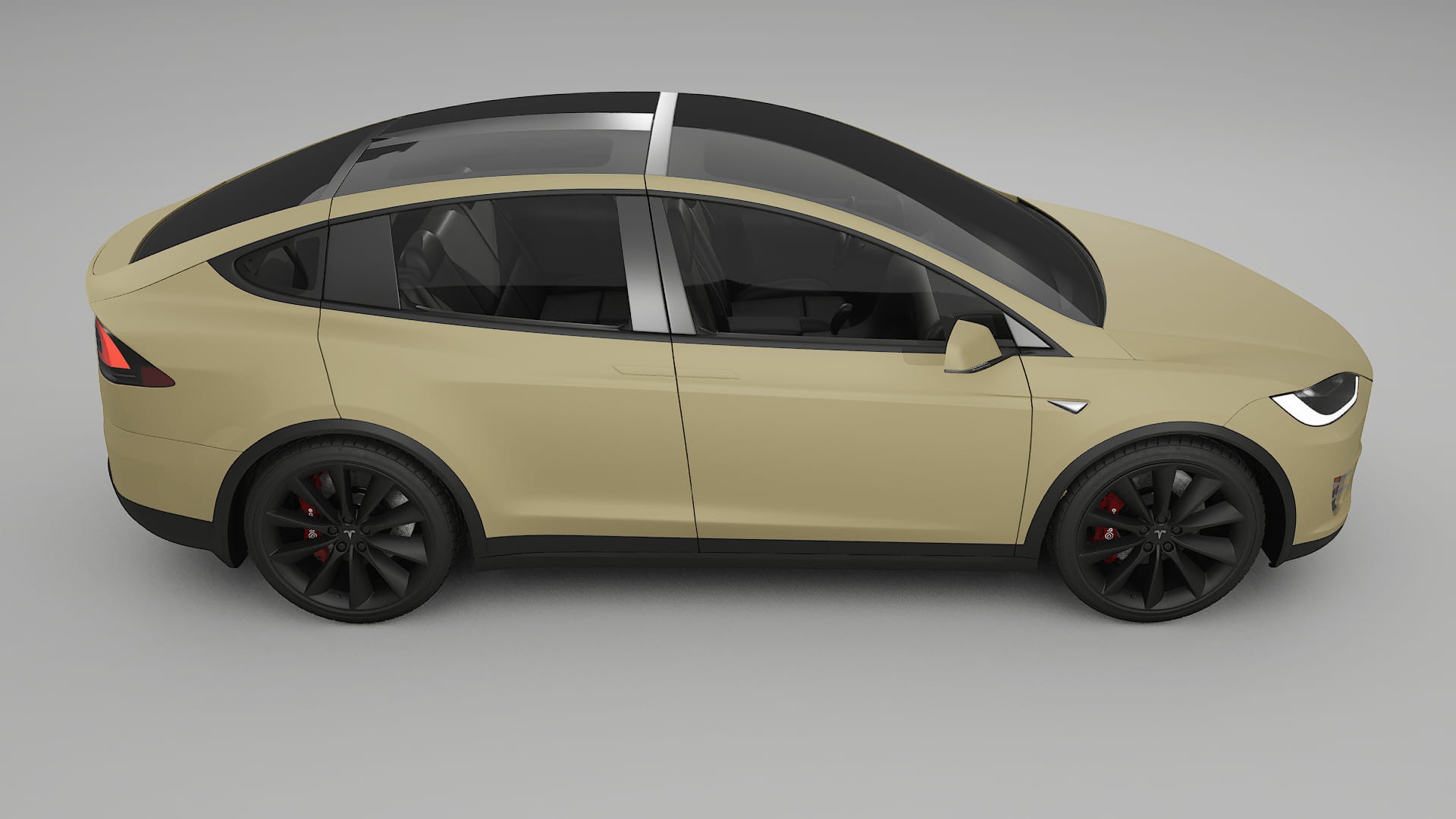 Tesla Model X TPU Lackskyddsfilm | SAND Färgskiftande PPF – Komplett Förskuret Kit