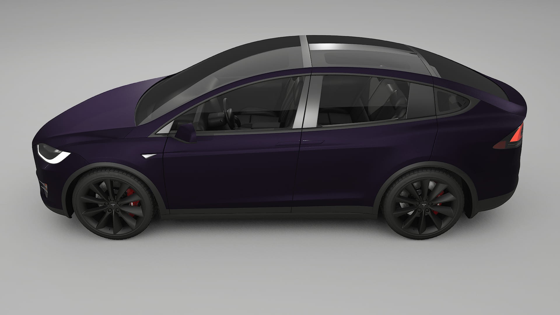 Tesla Model X TPU Lackskyddsfilm | VIOLET Färgskiftande PPF – Komplett Förskuret Kit