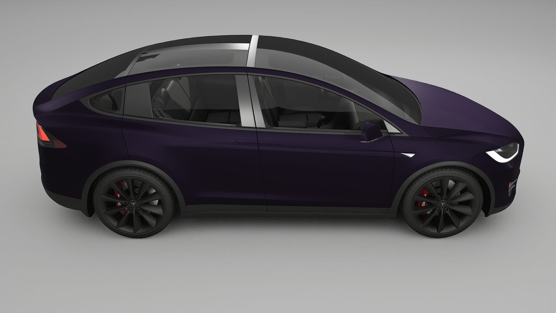 Tesla Model X TPU Lackskyddsfilm | VIOLET Färgskiftande PPF – Komplett Förskuret Kit