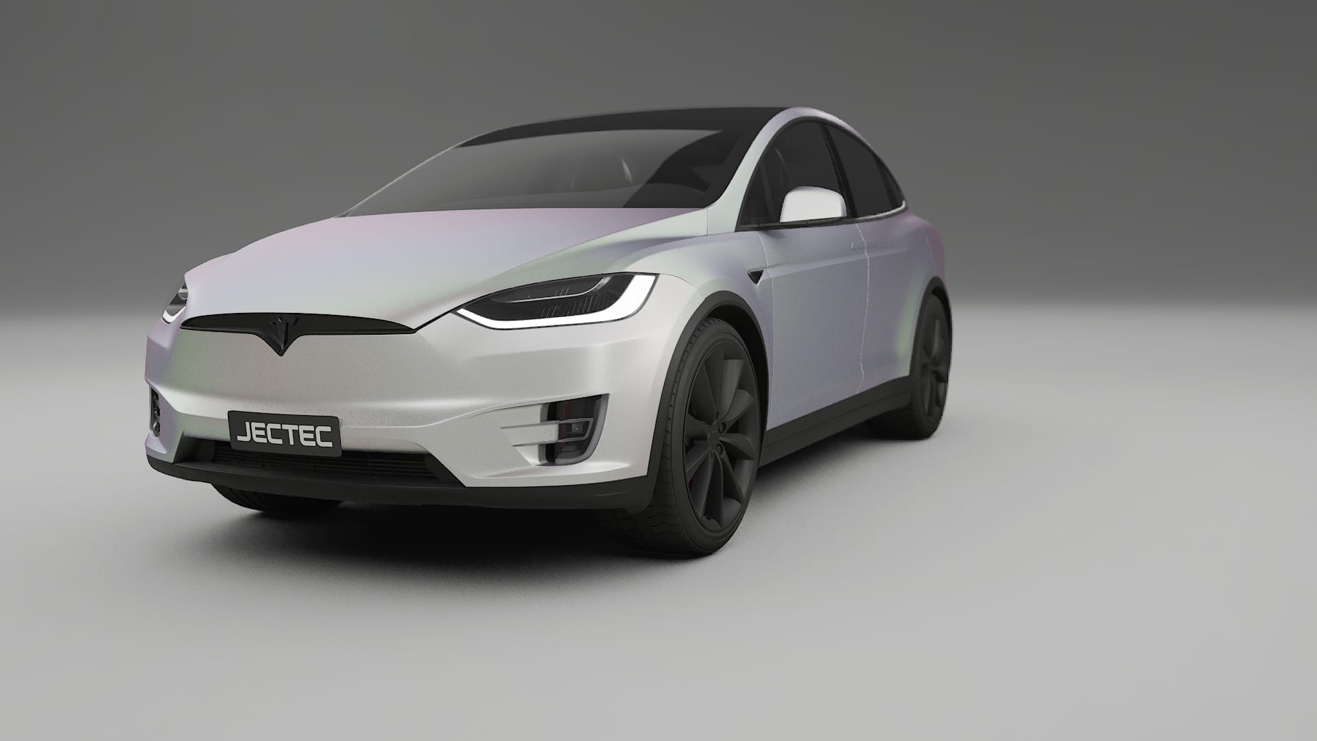 Tesla Model X TPU Lackskyddsfilm | NEBULA Färgskiftande PPF – Komplett Förskuret Kit