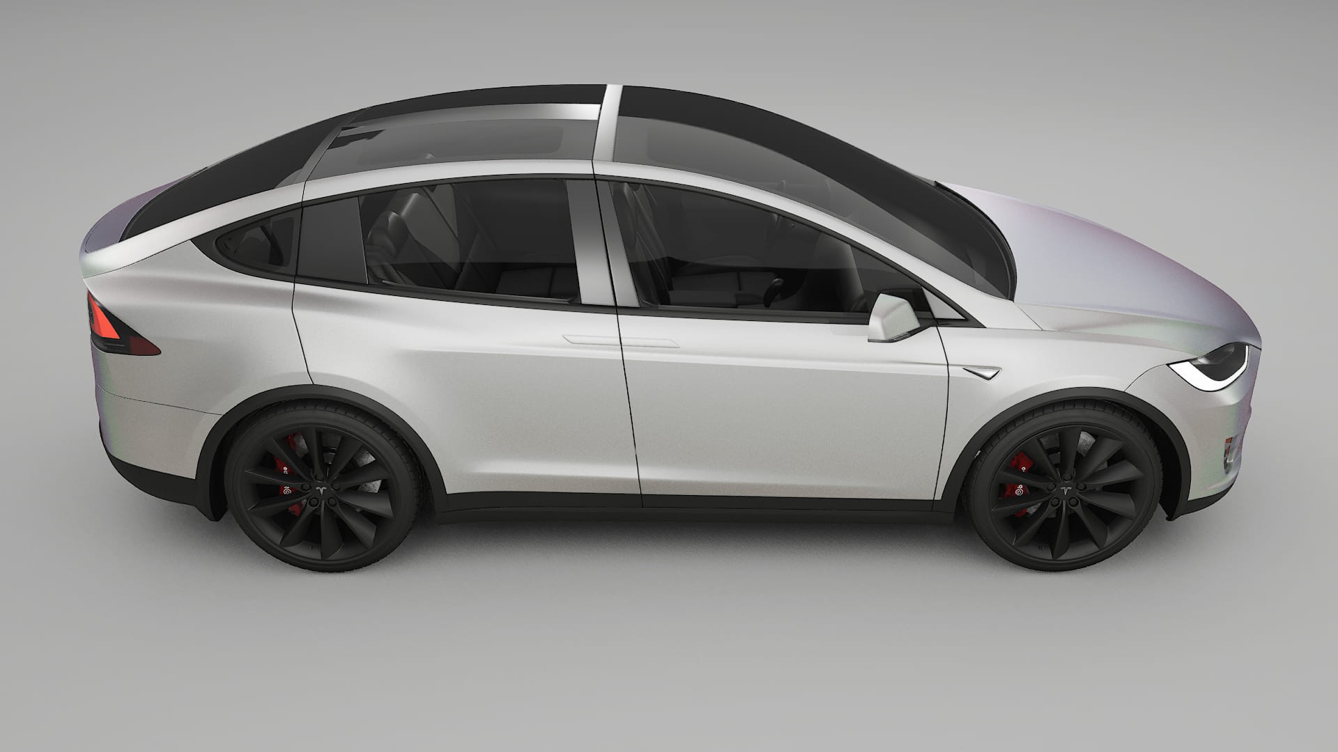 Tesla Model X TPU Lackskyddsfilm | NEBULA Färgskiftande PPF – Komplett Förskuret Kit