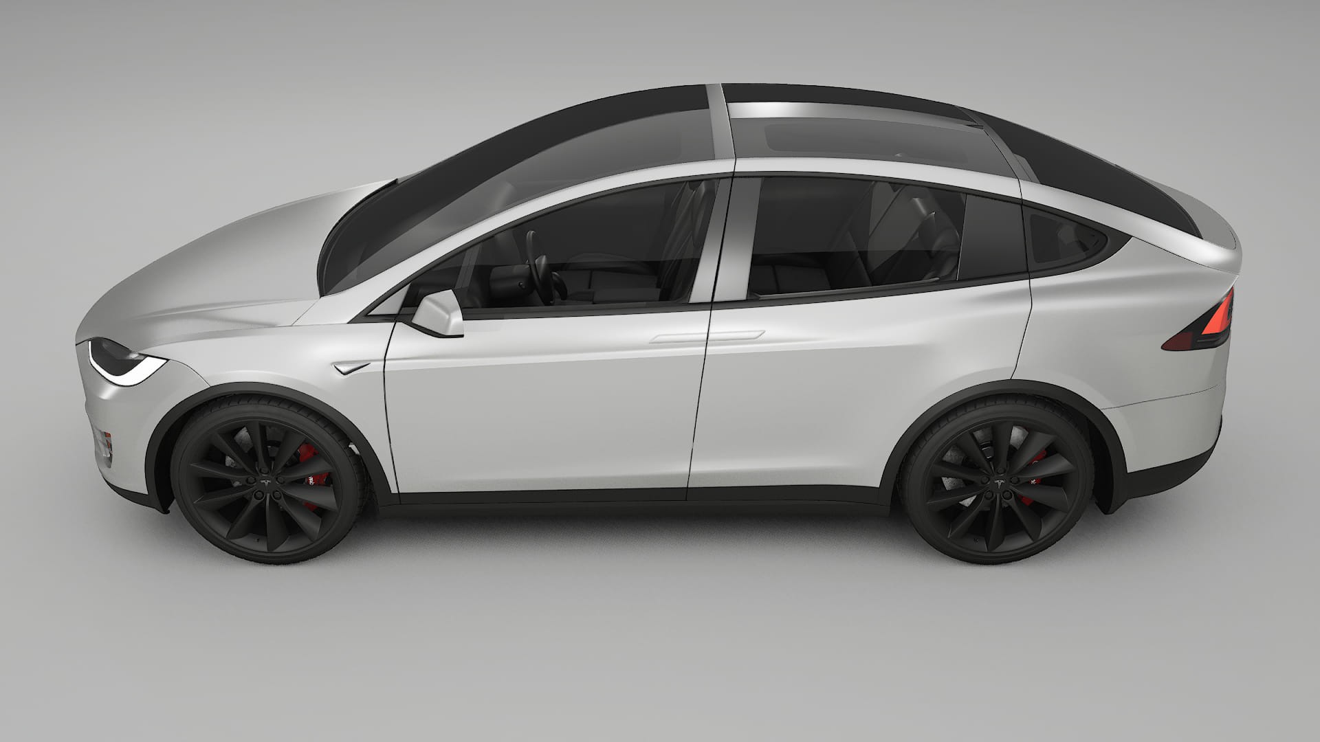 Tesla Model X TPU Lackskyddsfilm | OPAL Färgskiftande PPF – Komplett Förskuret Kit