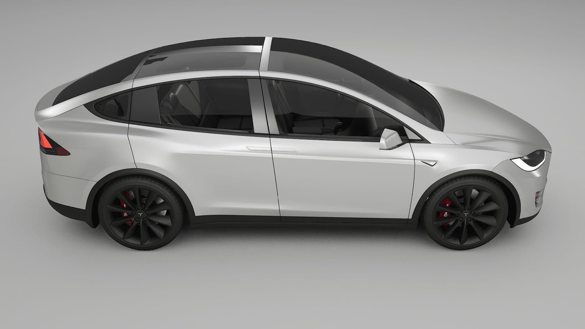 Tesla Model X TPU Lackskyddsfilm | OPAL Färgskiftande PPF – Komplett Förskuret Kit