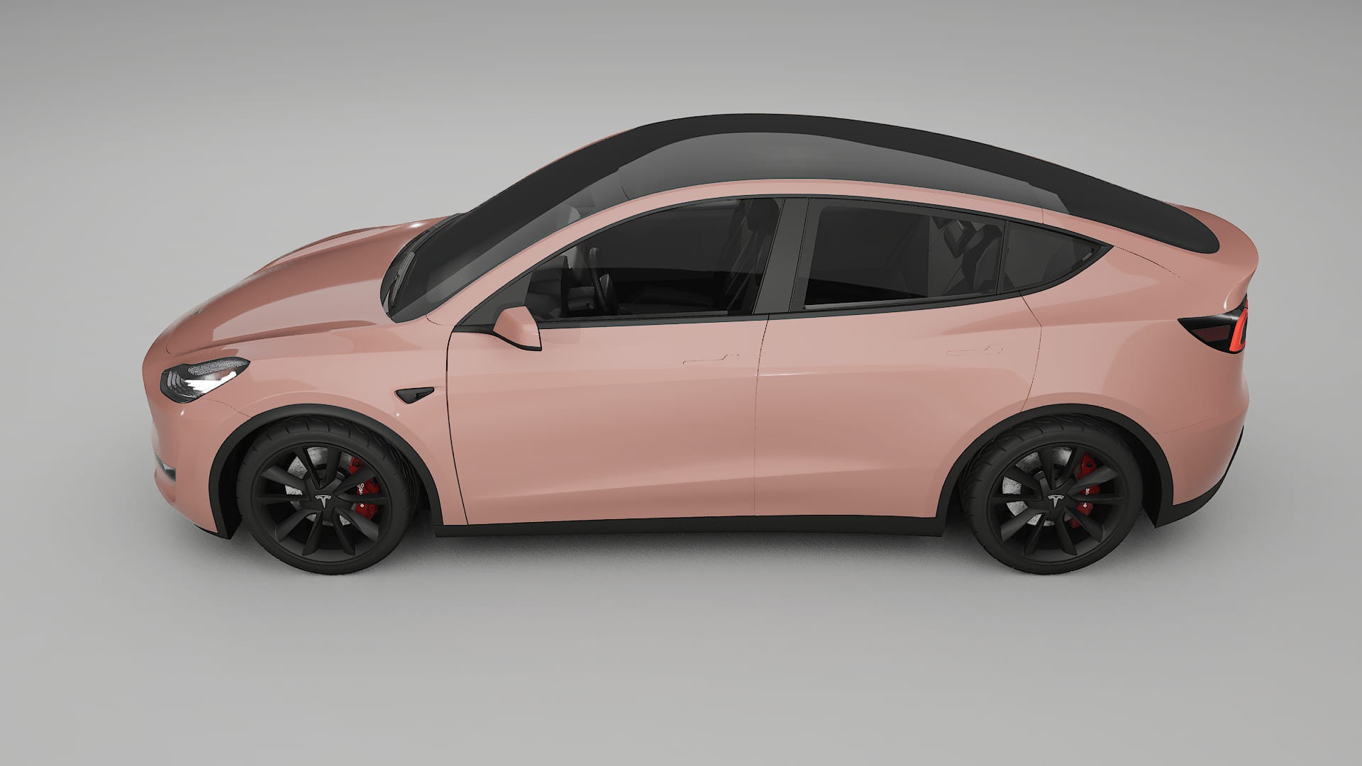 Tesla Model Y TPU Lackskyddsfilm | BLUSH Färgskiftande PPF – Komplett Förskuret Kit