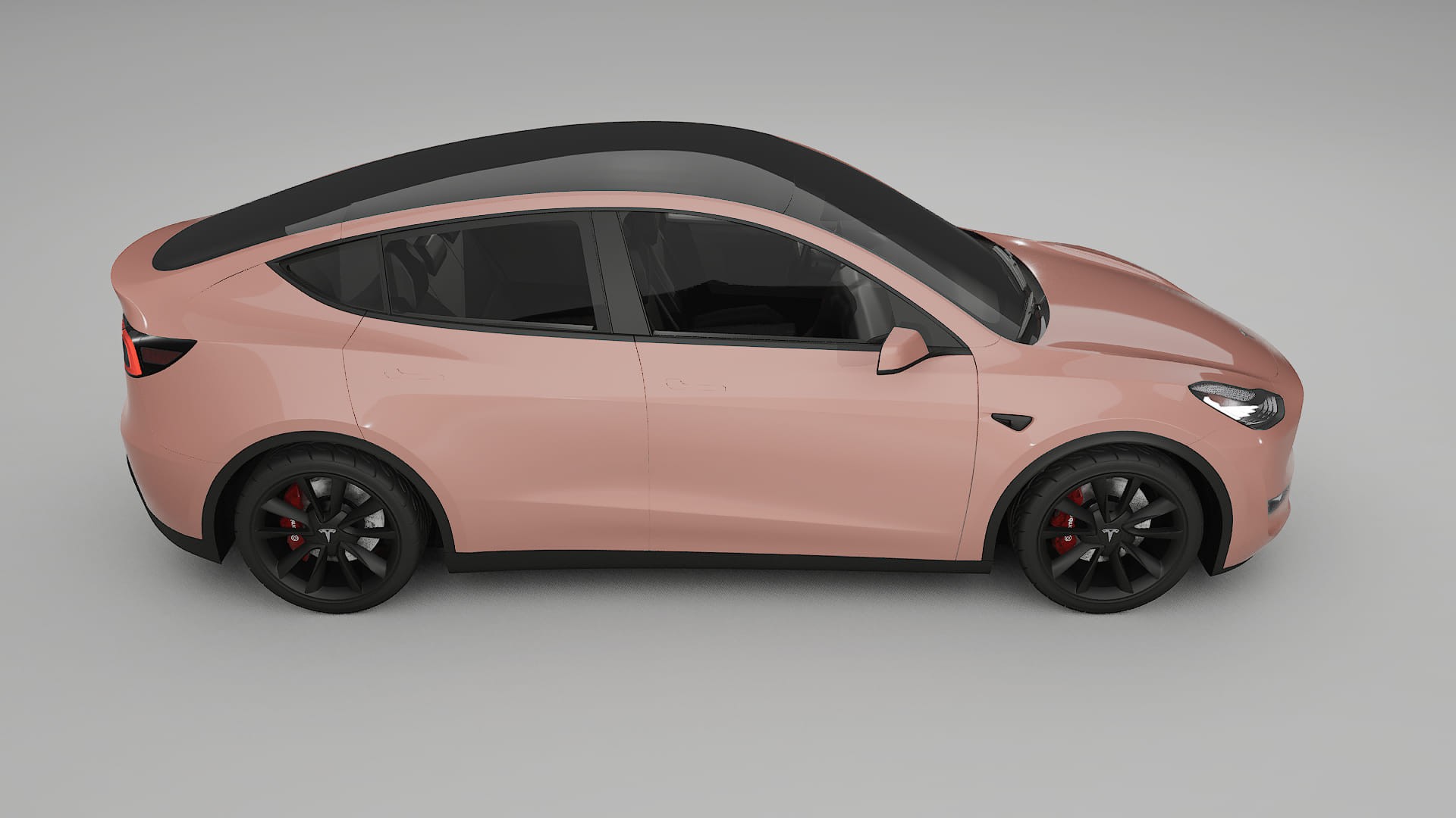 Tesla Model Y TPU Lackskyddsfilm | BLUSH Färgskiftande PPF – Komplett Förskuret Kit