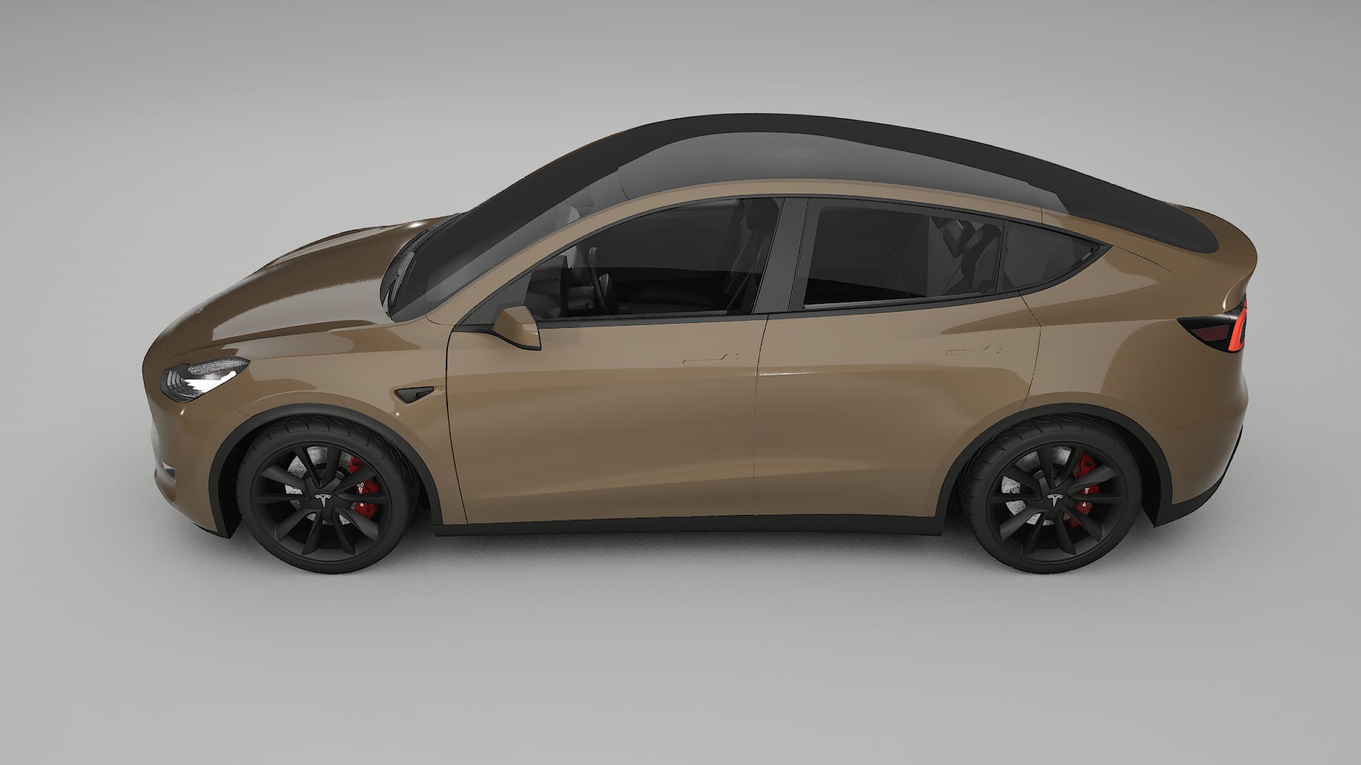 Tesla Model Y TPU Lackskyddsfilm | SAHARA Färgskiftande PPF – Komplett Förskuret Kit