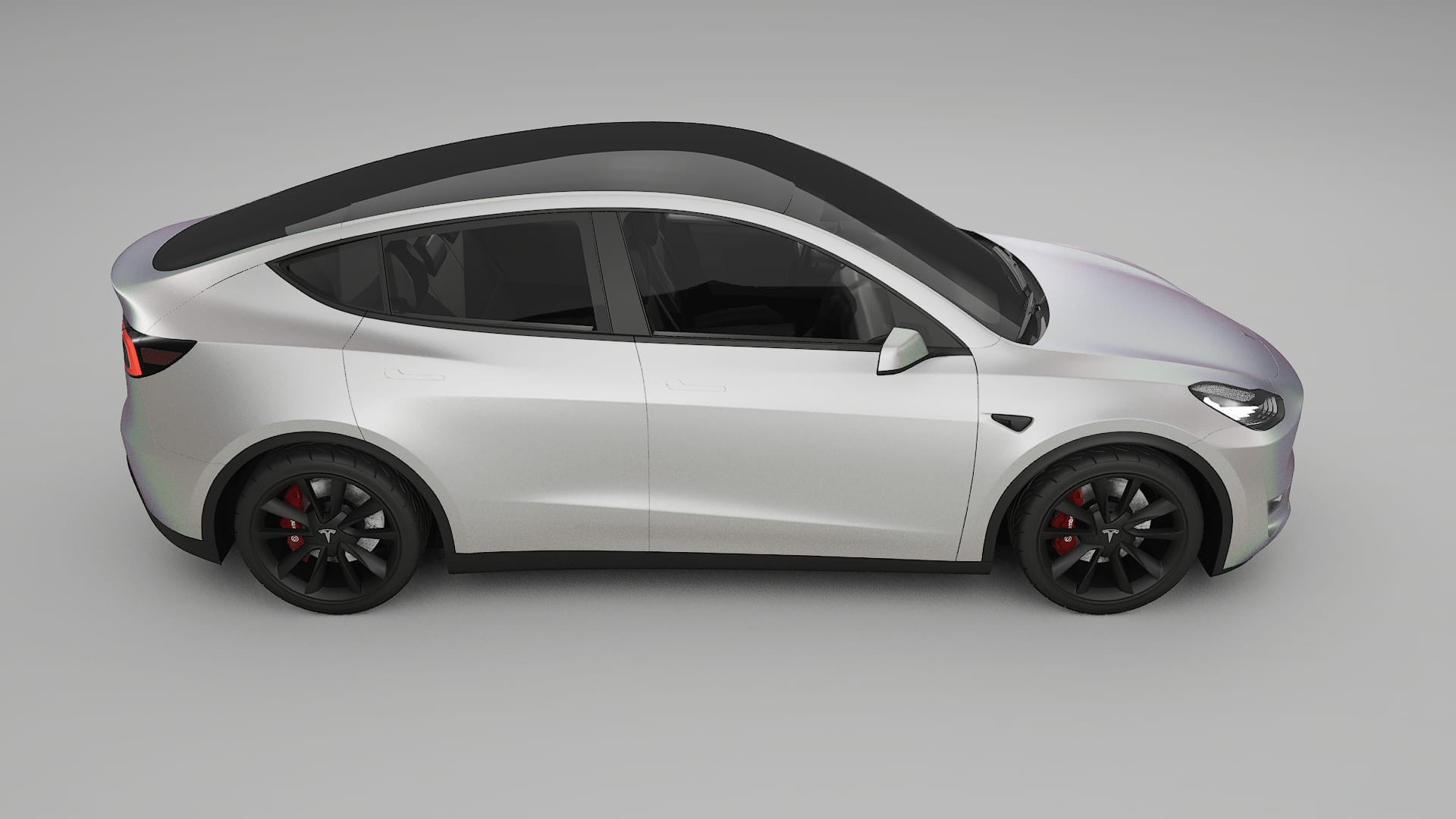 Tesla Model Y TPU Lackskyddsfilm | NEBULA Färgskiftande PPF – Komplett Förskuret Kit