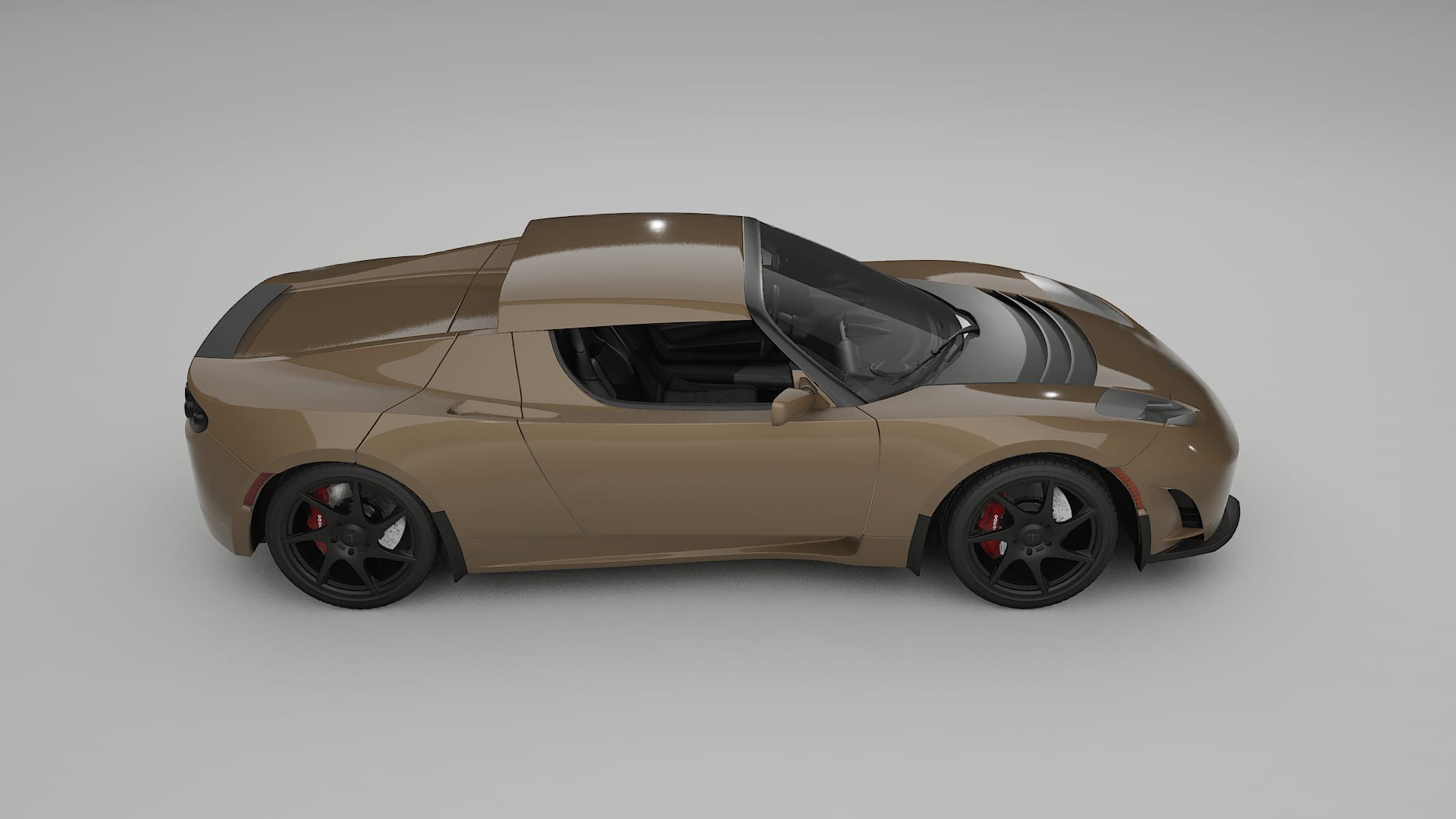 Tesla Roadster 25 TPU Lackskyddsfilm | SAHARA Färgskiftande PPF – Komplett Förskuret Kit