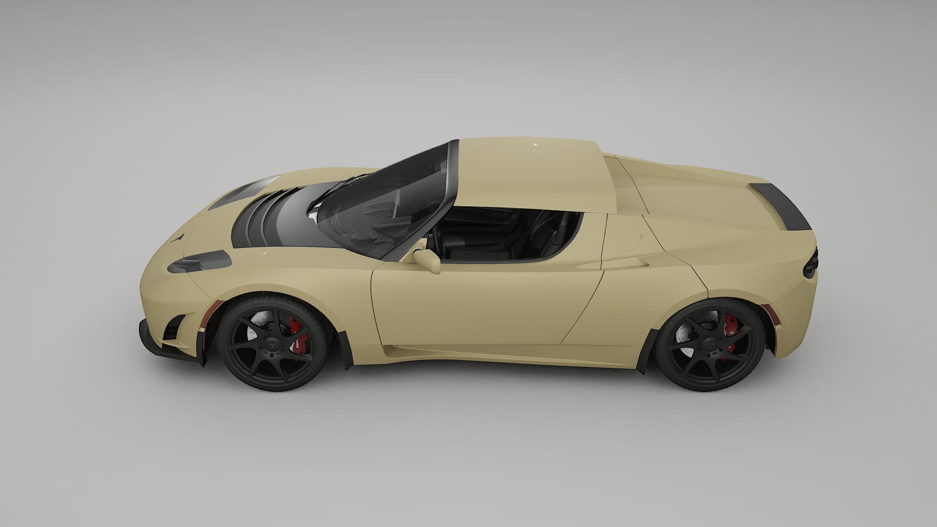 Tesla Roadster 25 TPU Lackskyddsfilm | SAND Färgskiftande PPF – Komplett Förskuret Kit