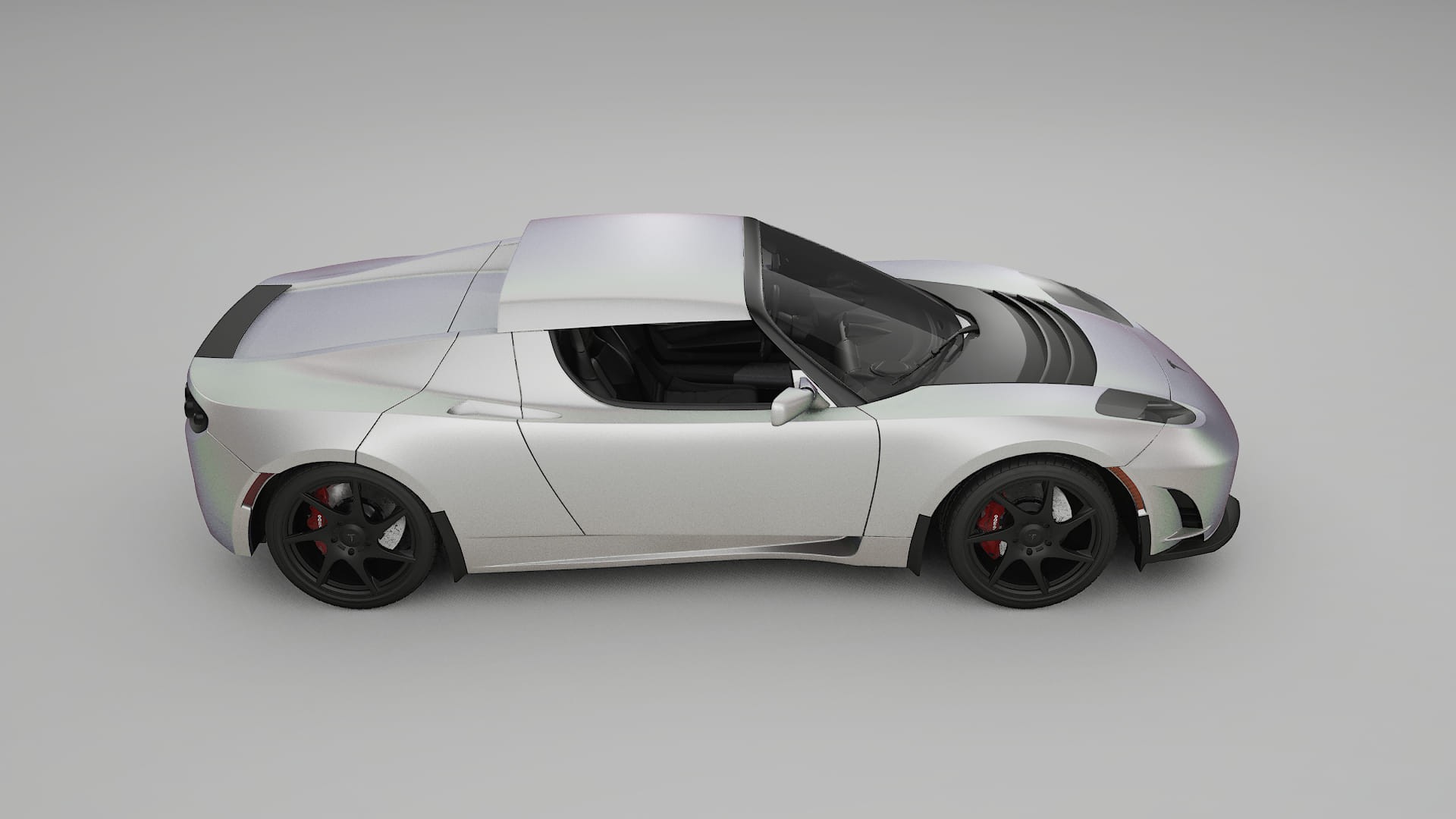 Tesla Roadster 25 TPU Lackskyddsfilm | NEBULA Färgskiftande PPF – Komplett Förskuret Kit