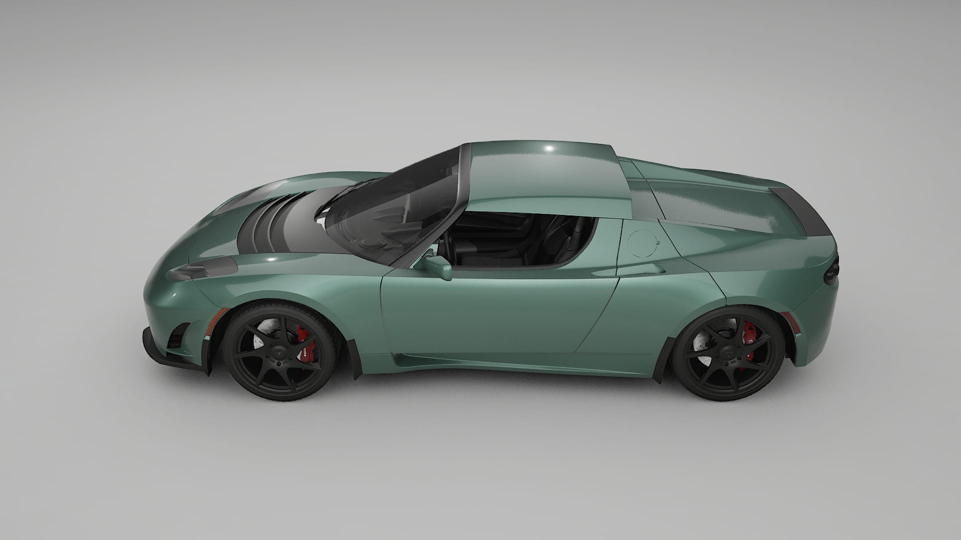 Tesla Roadster 25 TPU Lackskyddsfilm | EVERGREEN Färgskiftande PPF – Komplett Förskuret Kit